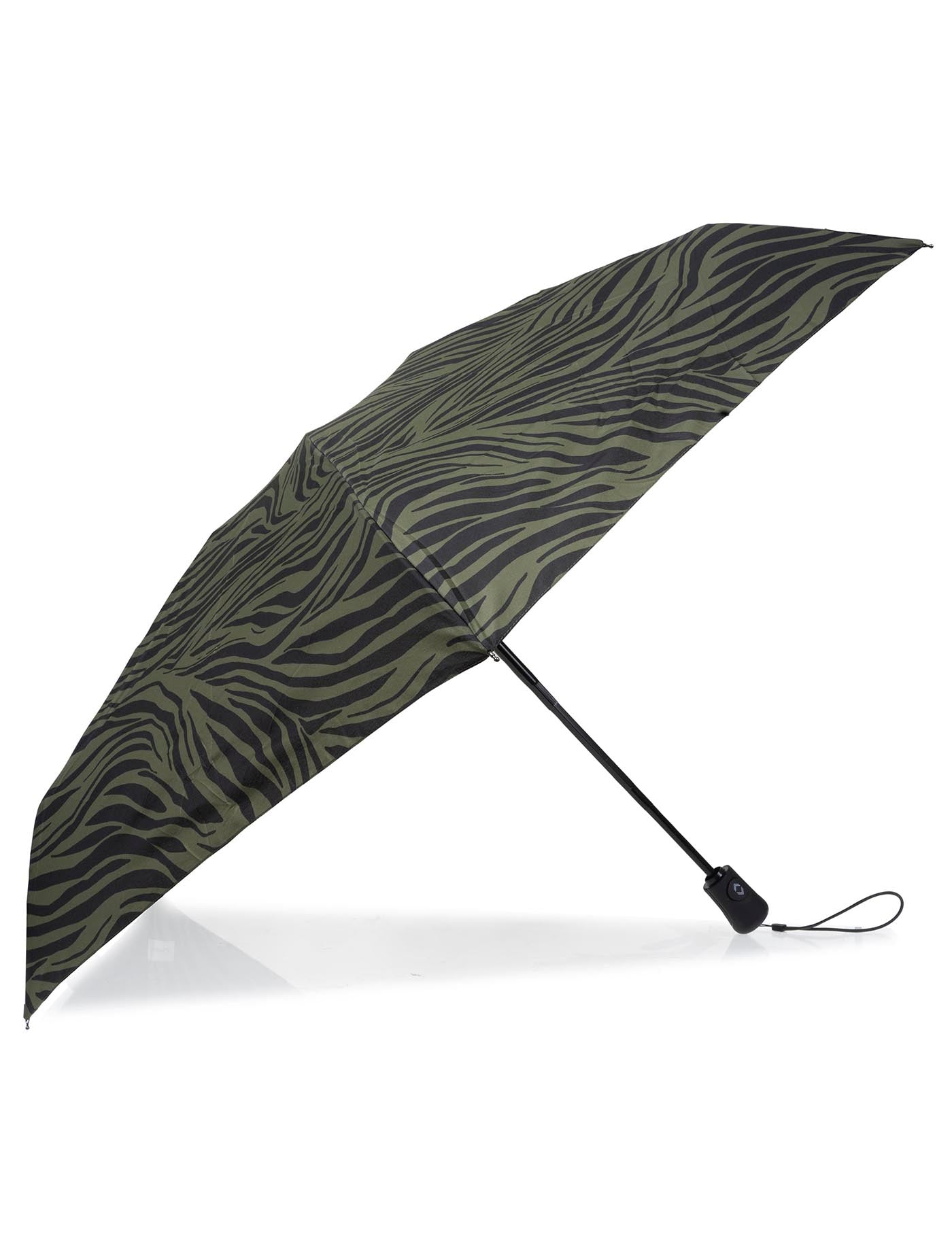 isotoner-parapluie-mini-auto-z-bre-kaki-ouverture-automatique image 7
