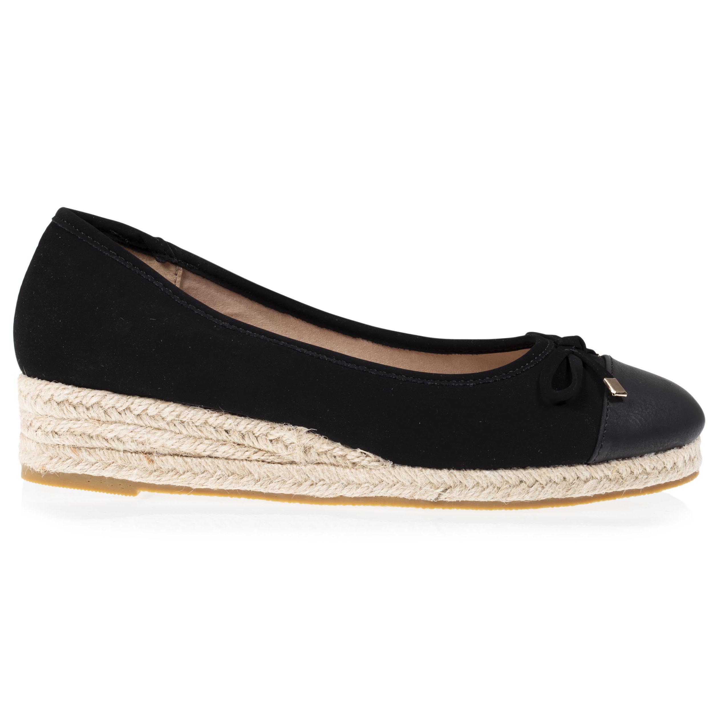 isotoner-ballerines-femme-talon-corde-compens-noir image 8