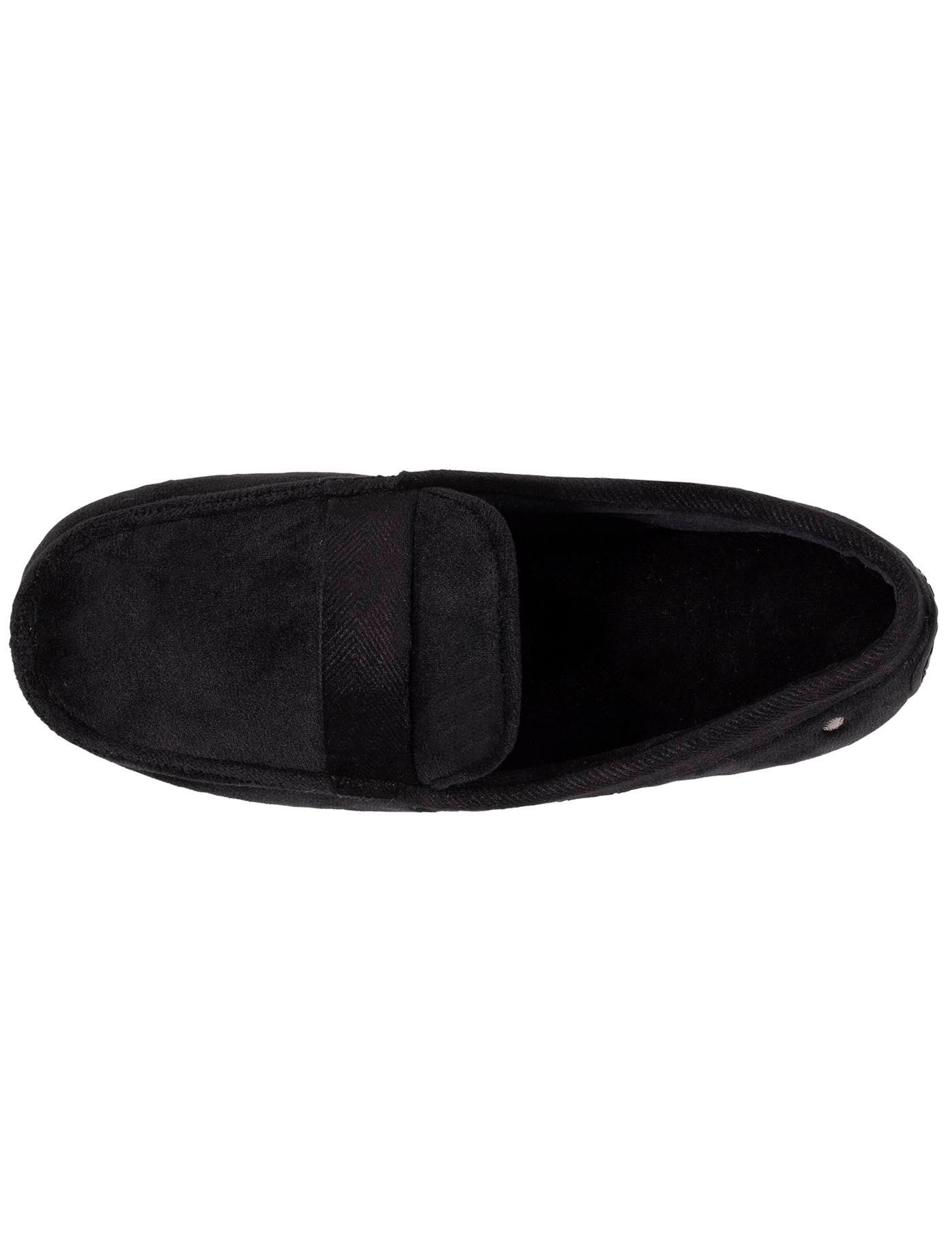 isotoner-chaussons-mocassins-homme-velours-doux-noir image 7
