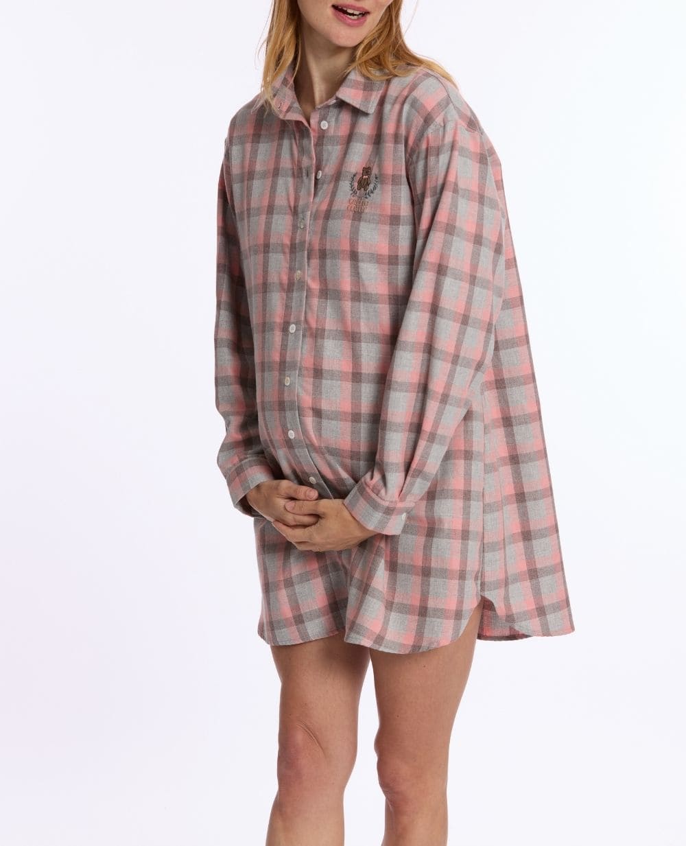 cache-c-ur-chemise-de-nuit-grossesse-allaitement-teddy-gris image 1