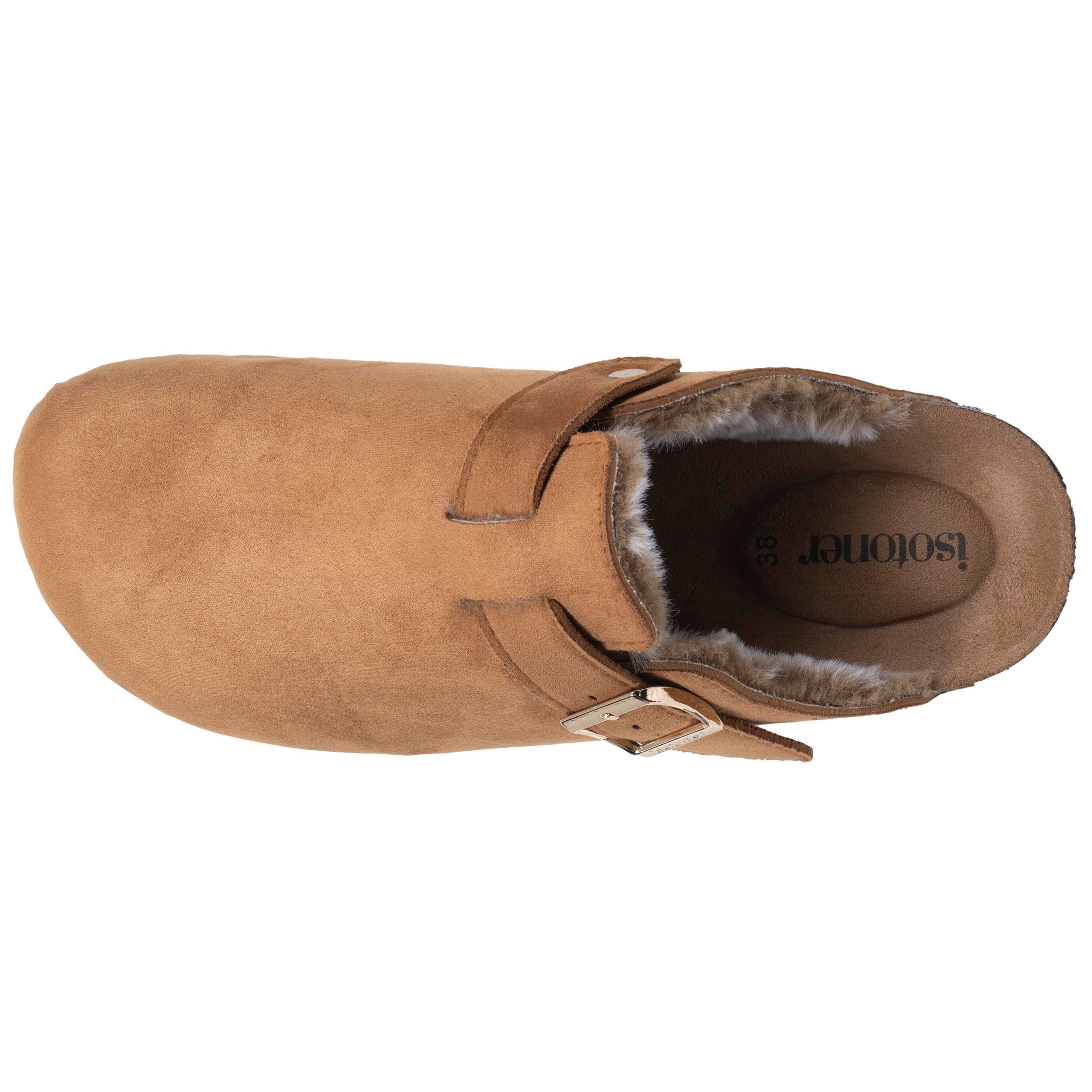 isotoner-mules-sabots-femme-camel-l-opard-everywear image 2