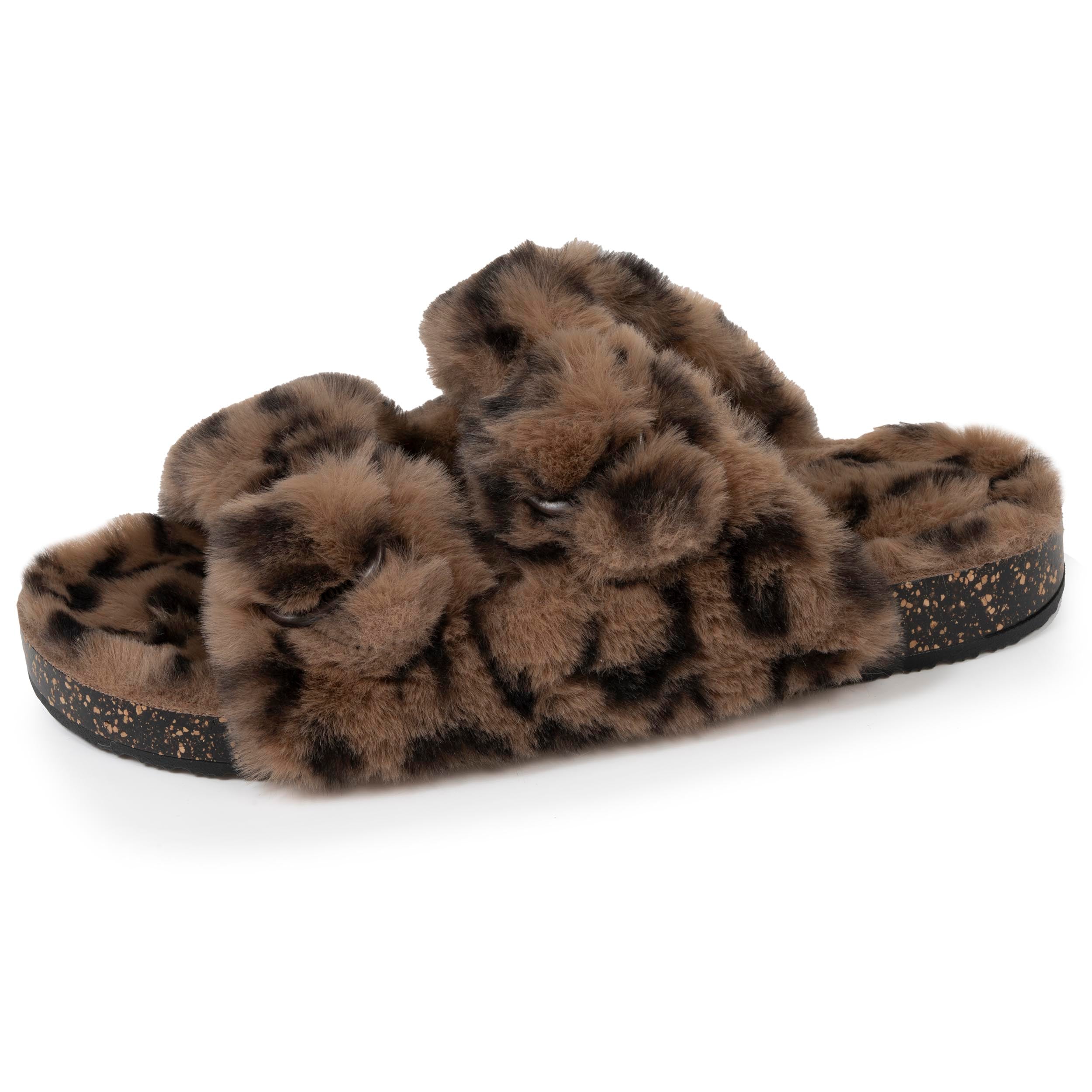 isotoner-chaussons-sandales-femme-l-opard image 1