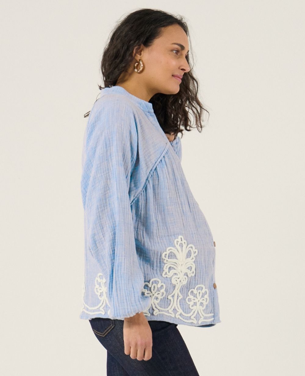 cache-c-ur-blouse-chemise-d-allaitement-sarah-bleu image 4