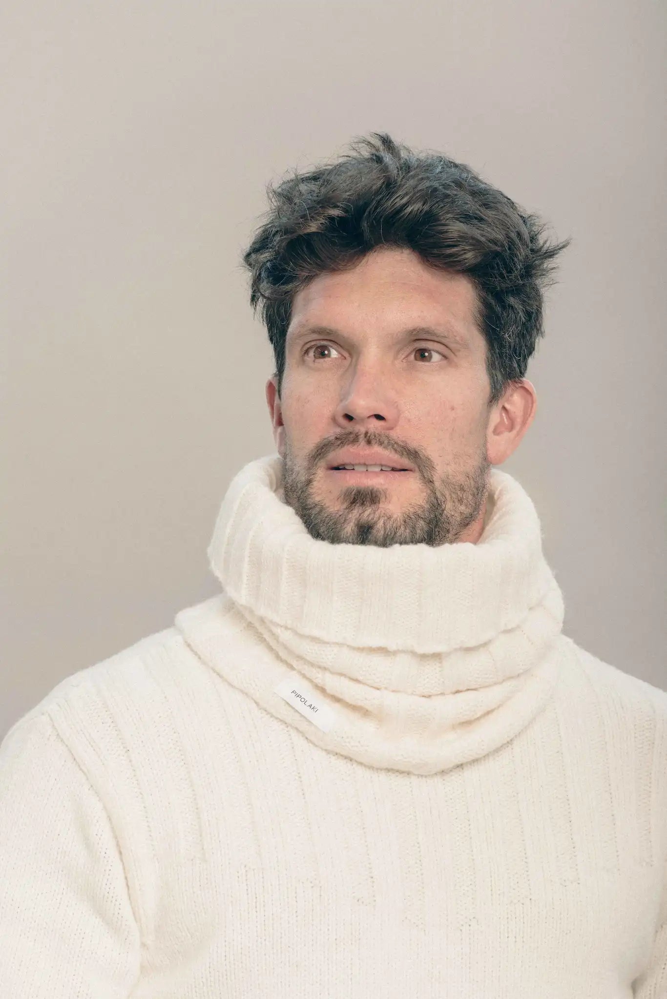 pipolaki-snood-serac-100-laine-cru-mixte image 2