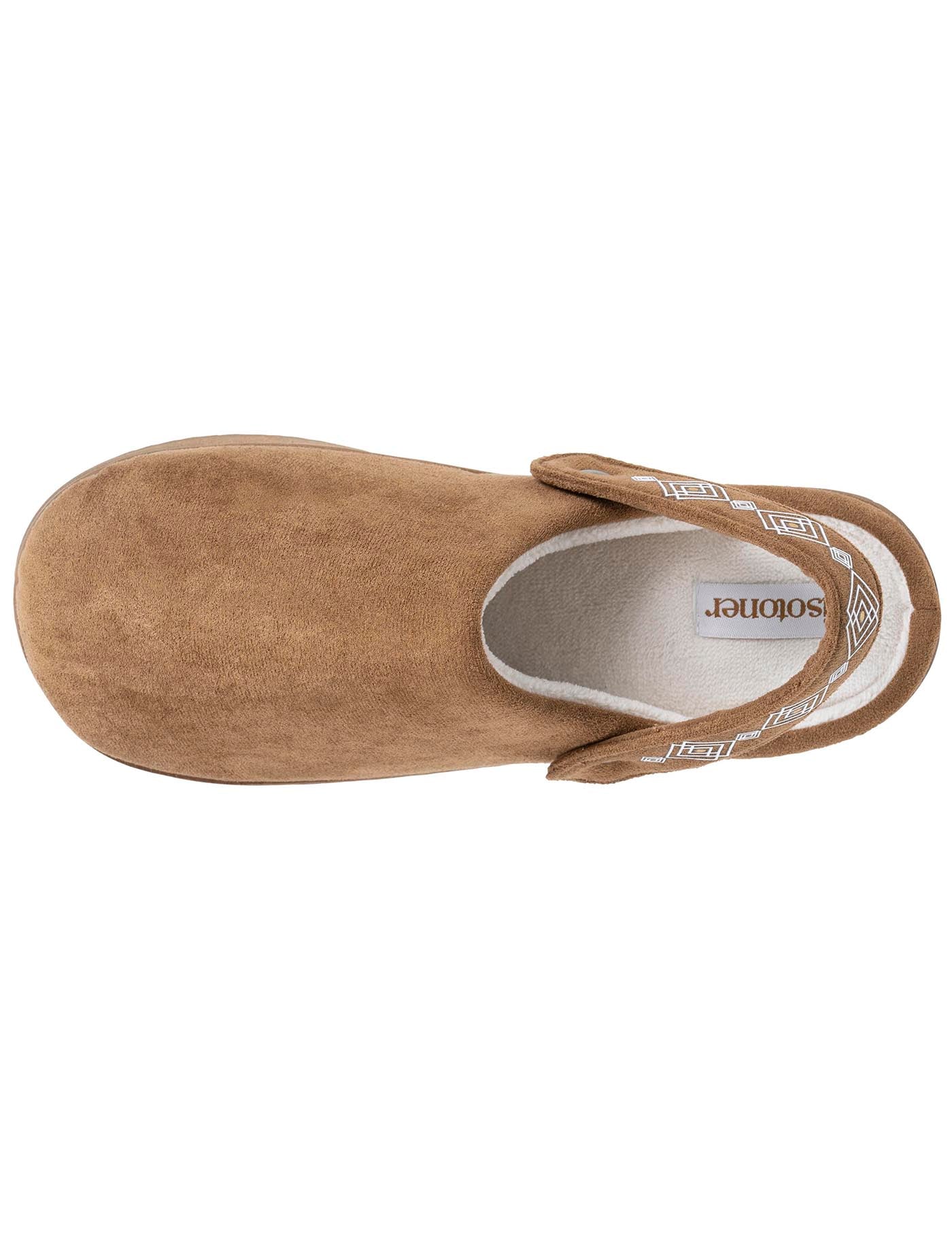 isotoner-chaussons-mules-plateforme-femme-camel-2 image 7