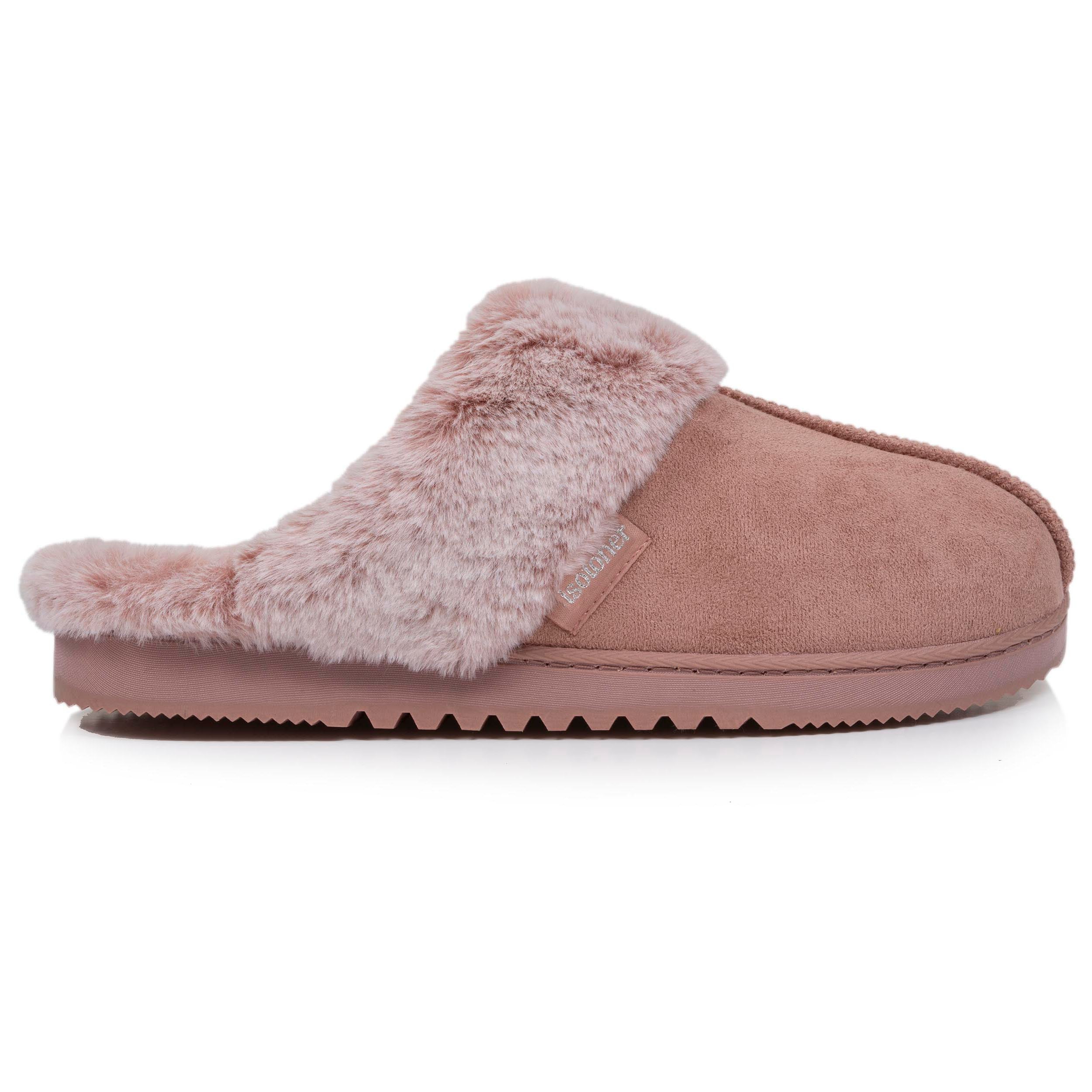 isotoner-chaussons-mules-femme-blush-su-dine-fourrure image 8