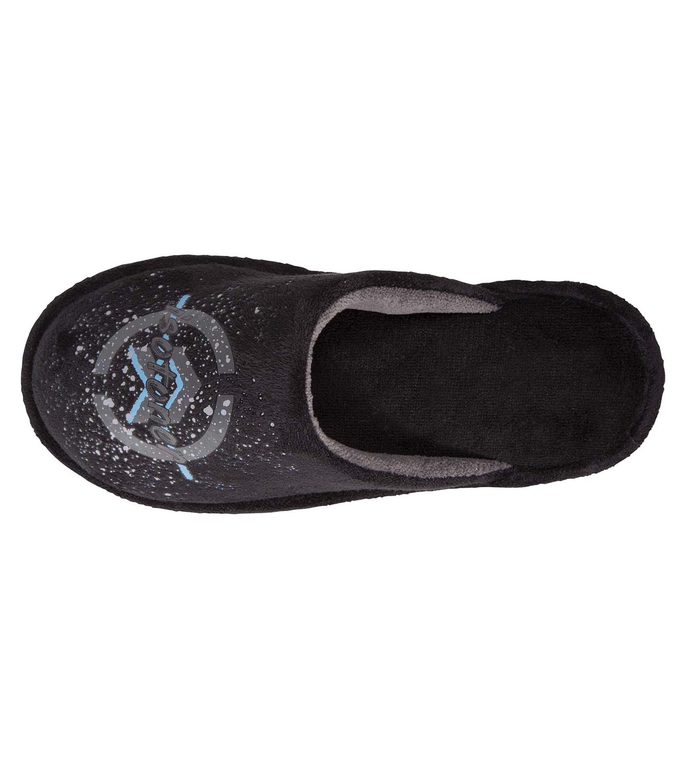 isotoner-chaussons-mules-plates-junior-noir-logo image 7