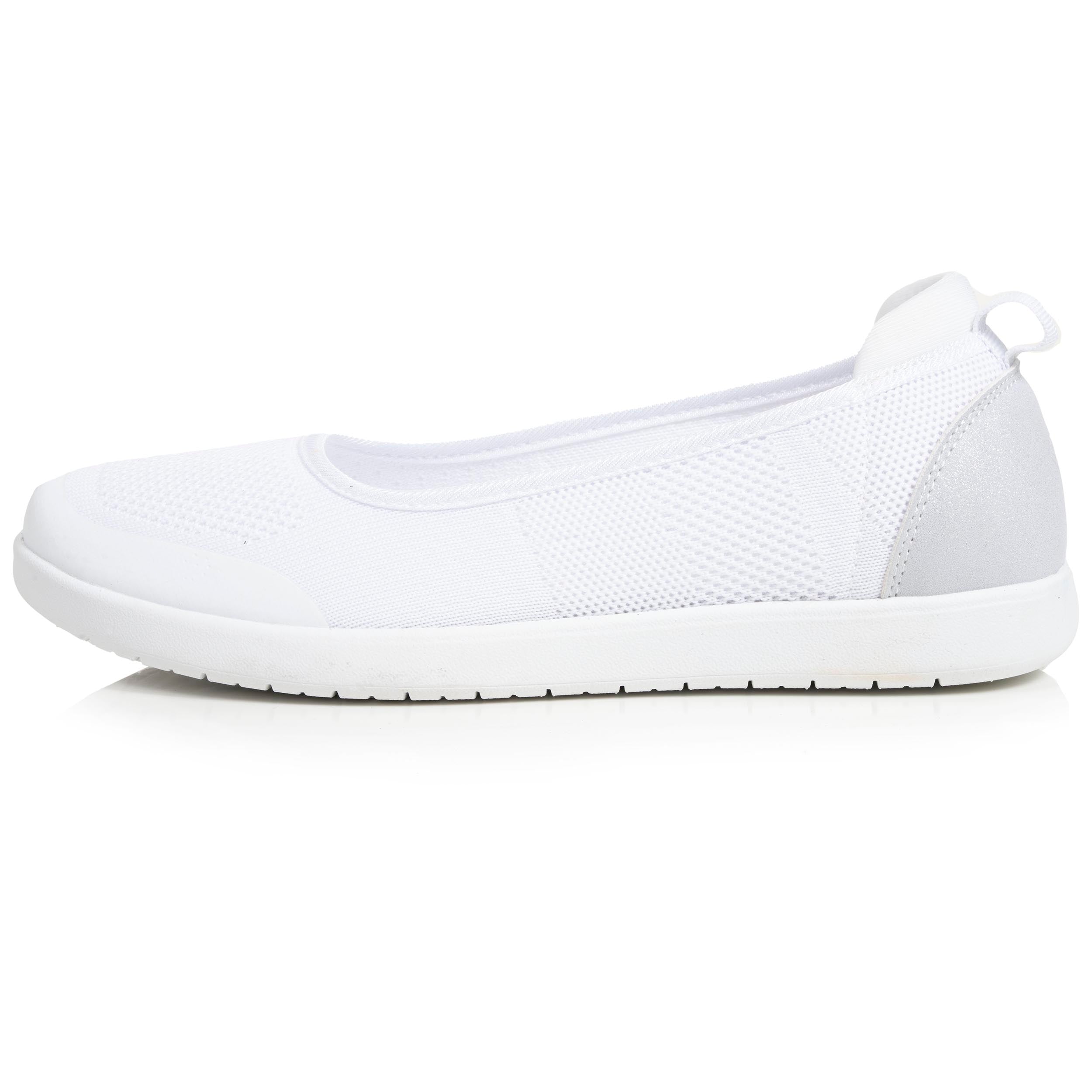 isotoner-ballerines-femme-slip-on-blanc-everywear image 4
