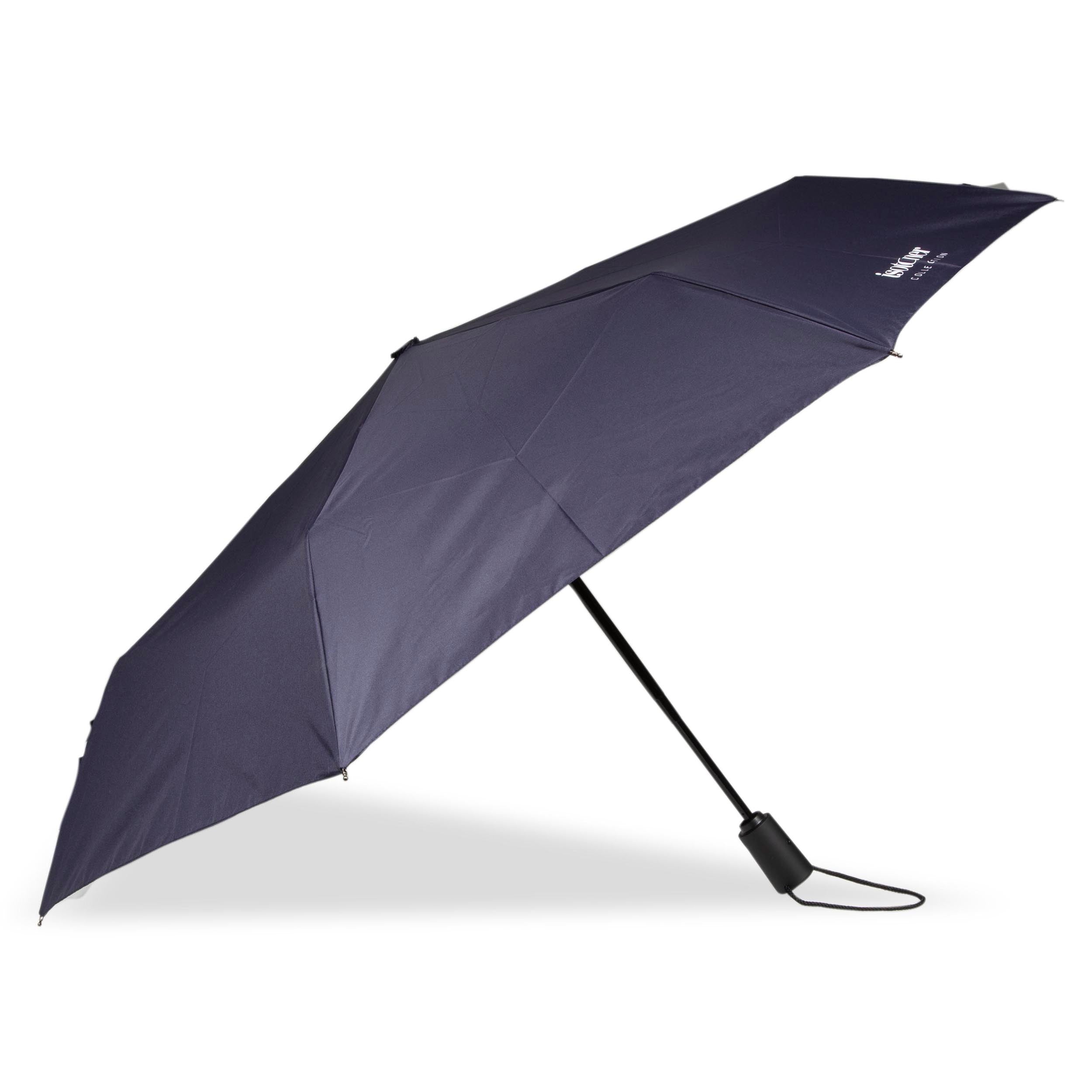isotoner-parapluie-auto-marine-d-perlant-pliant image 2