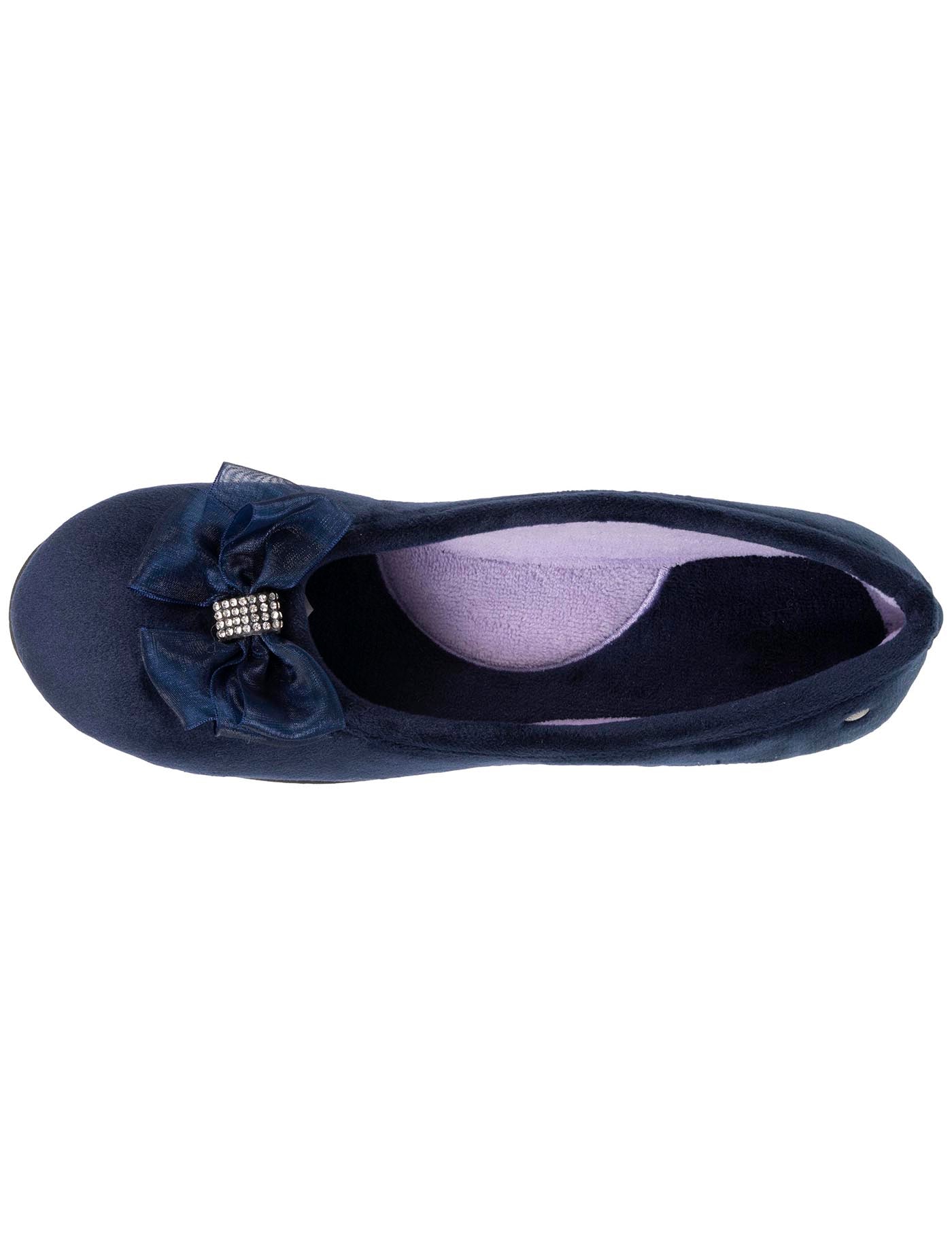 isotoner-chaussons-ballerines-bleu-marine-femme image 7