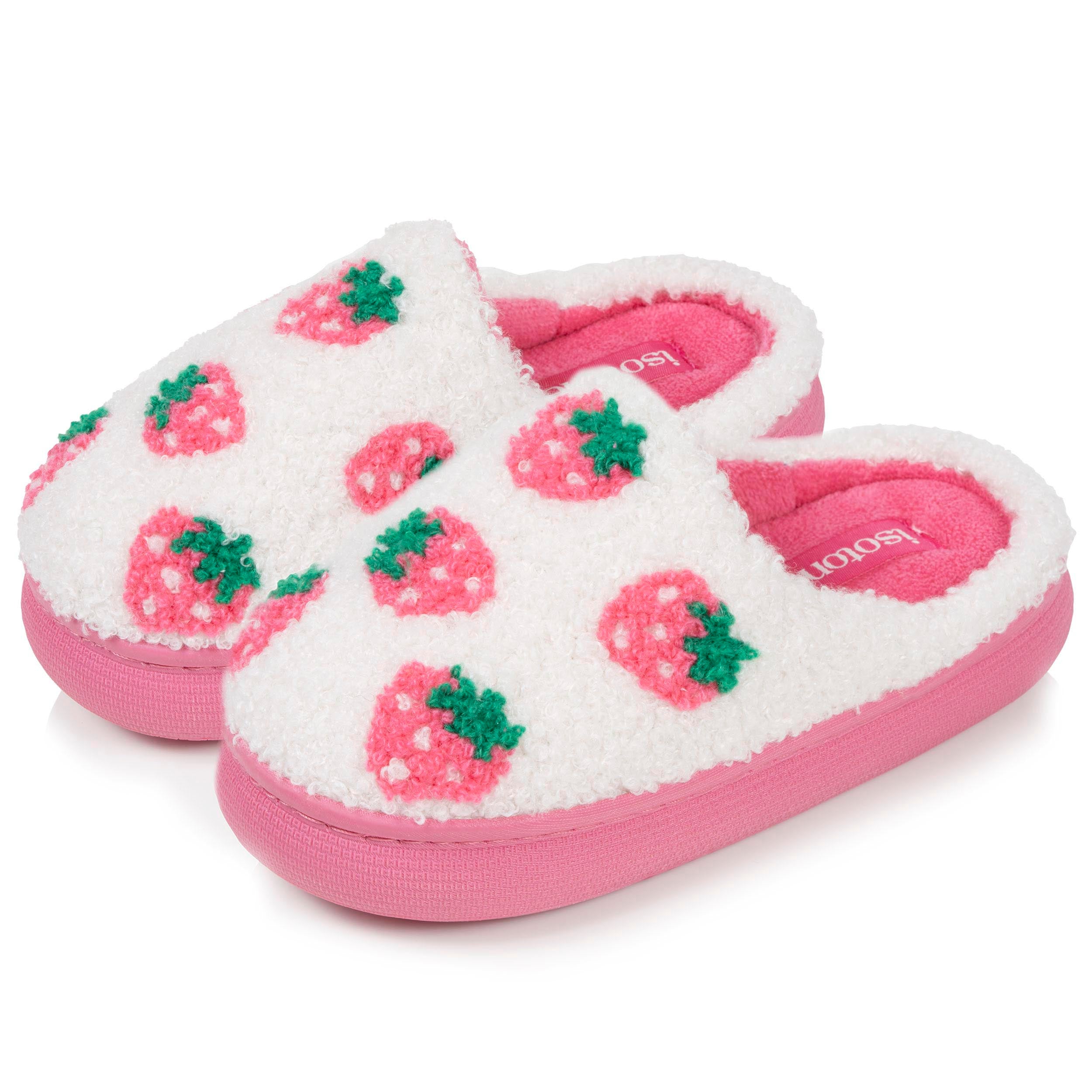 isotoner-chaussons-mules-enfant-bloup-ivoire-sherpa image 1