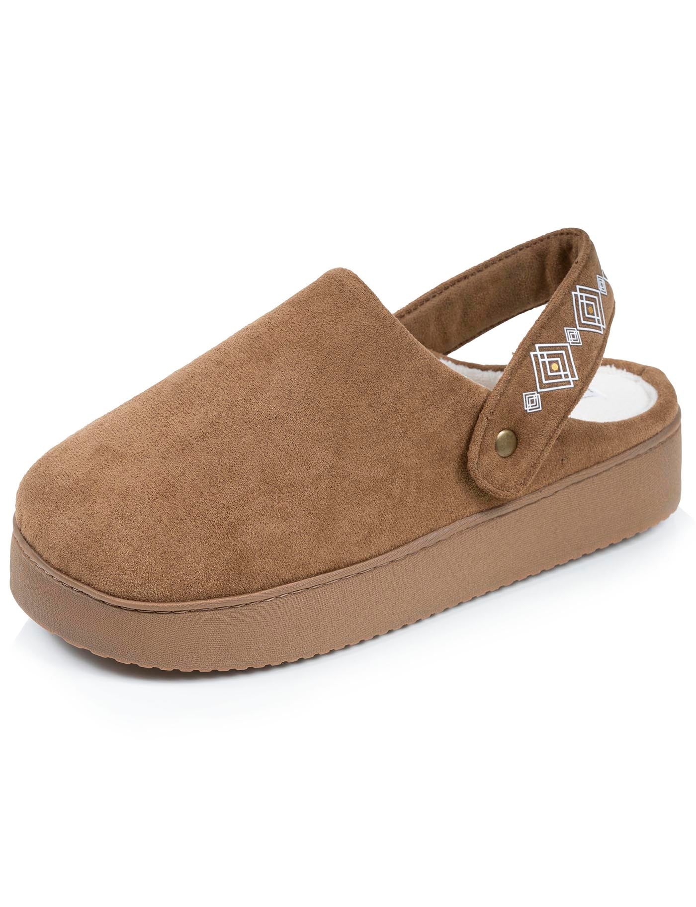 isotoner-chaussons-mules-plateforme-femme-camel-2 image 6
