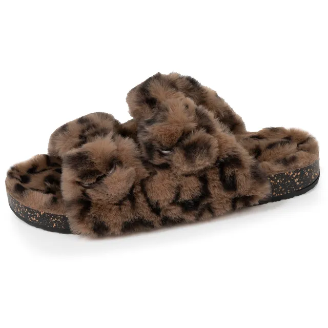 isotoner-chaussons-sandales-femme-l-opard image 1