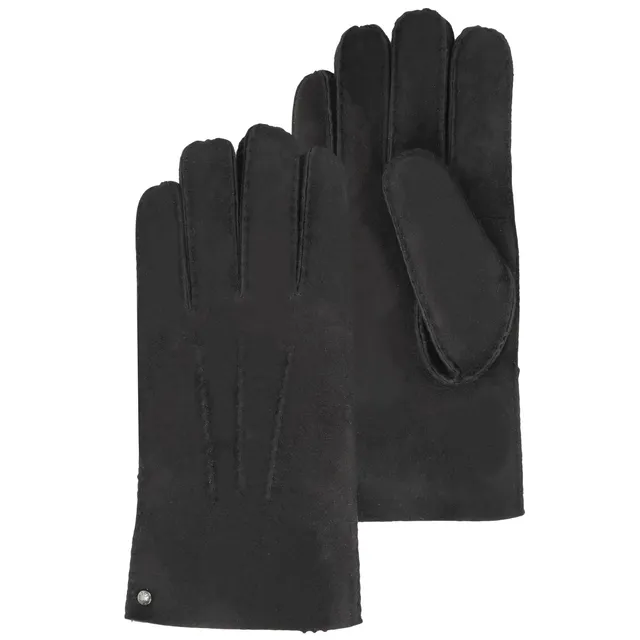 isotoner-gants-homme-cuir-chaud-noir image 1