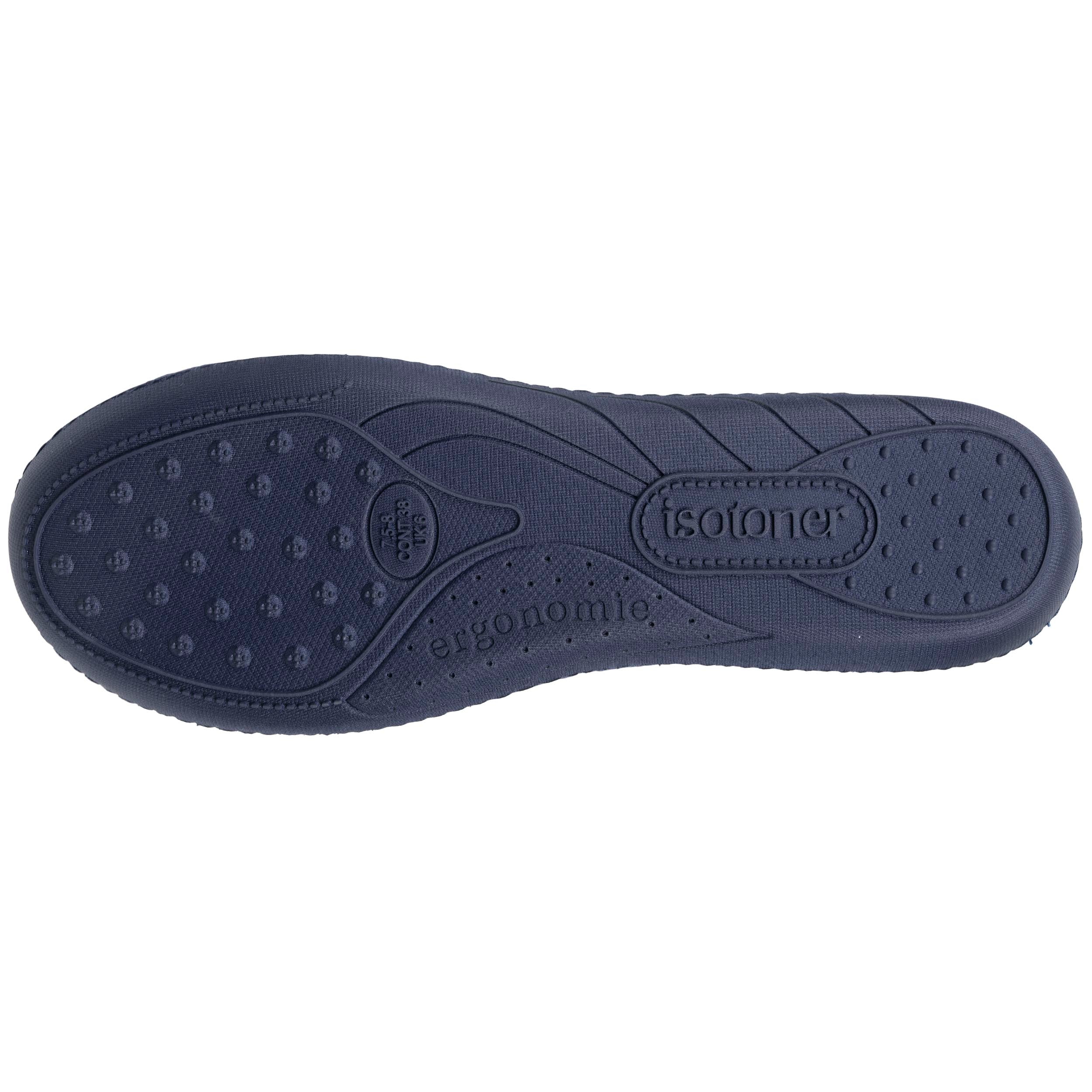 isotoner-chaussons-ballerines-femme-marine-m-moire-de-forme-2 image 5