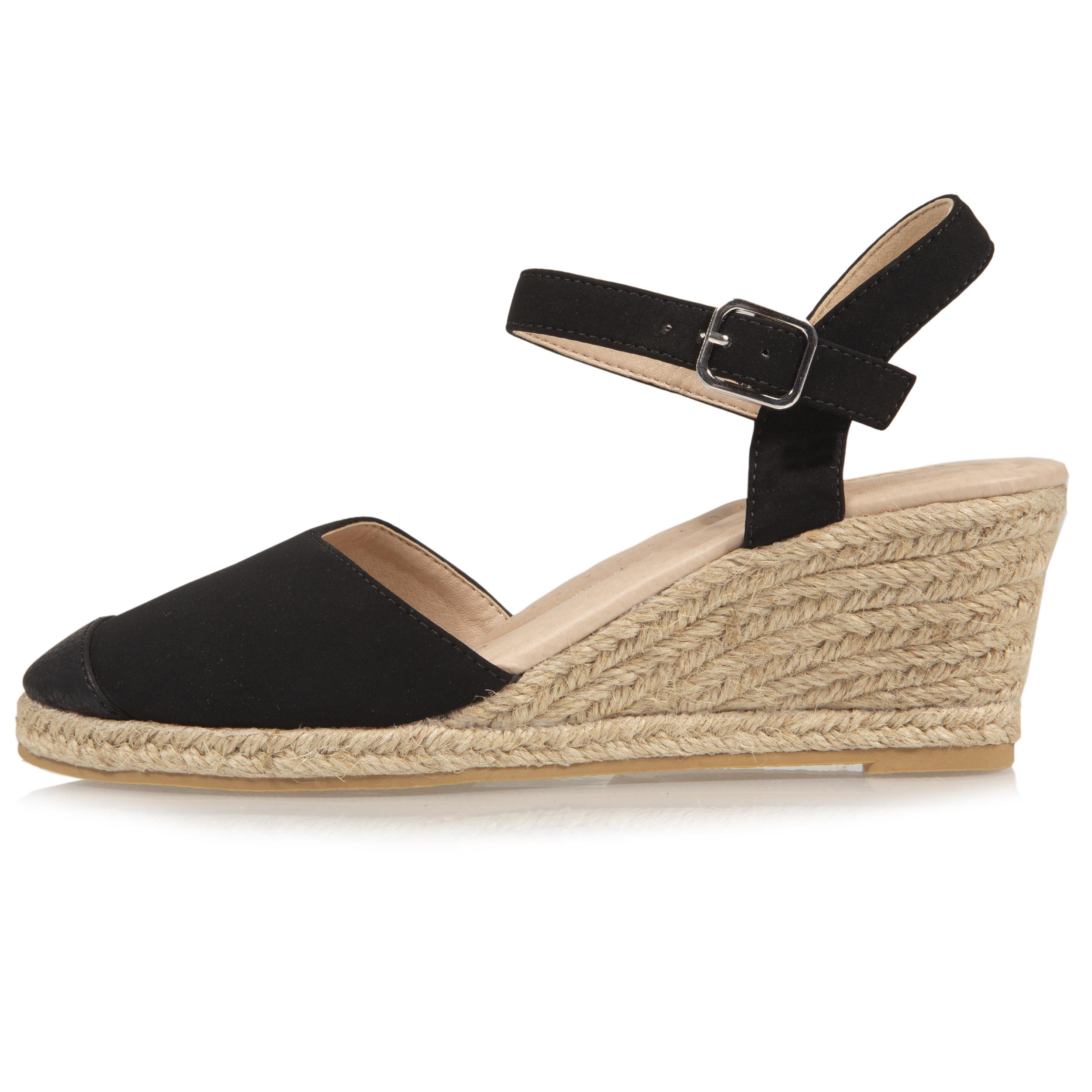 isotoner-espadrilles-ferm-es-femme-talon-corde-6-cm-noir image 4