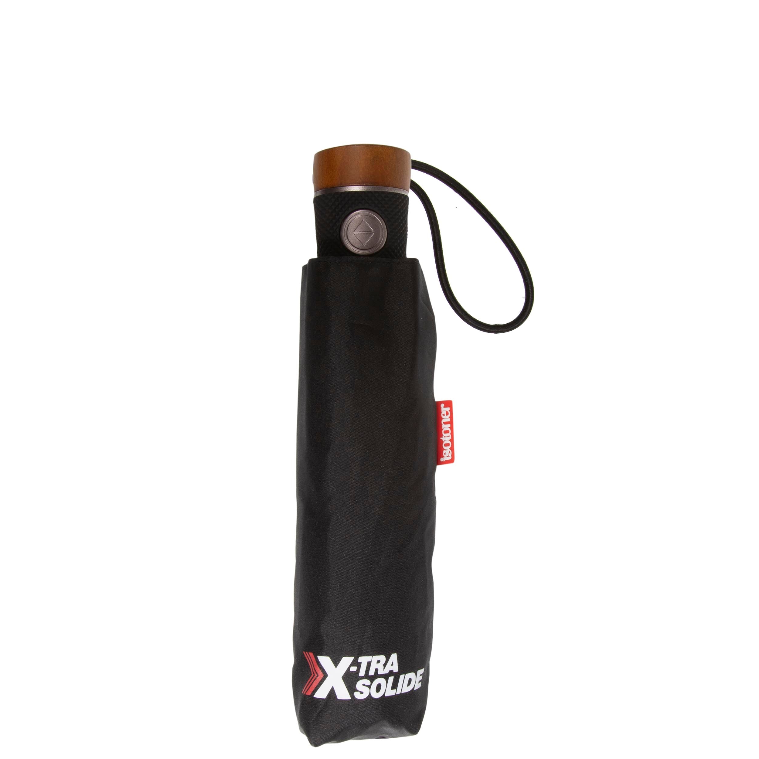 isotoner-parapluie-bois-x-tra-solide-noir-deluxe image 4