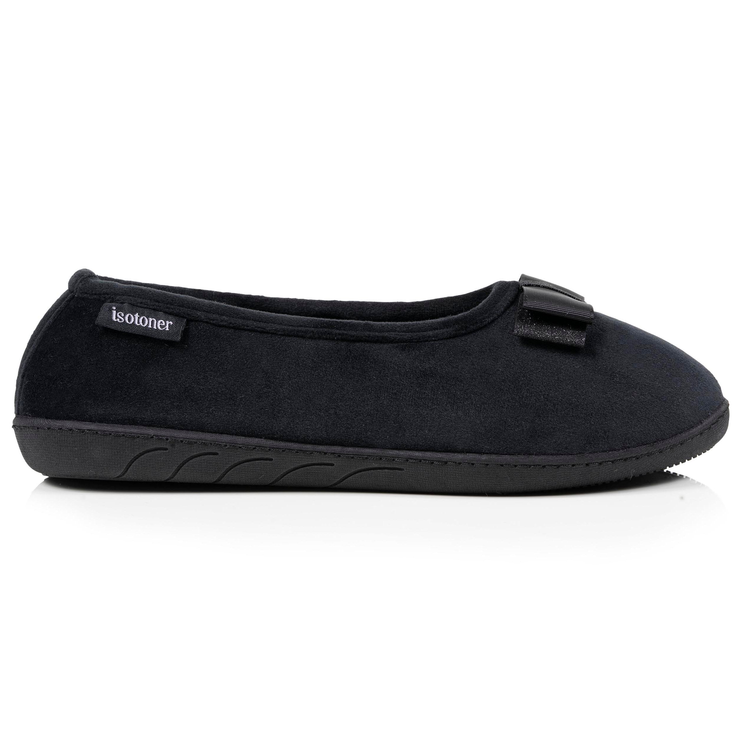 isotoner-chaussons-ballerines-femme-ergonomiques-noir image 8