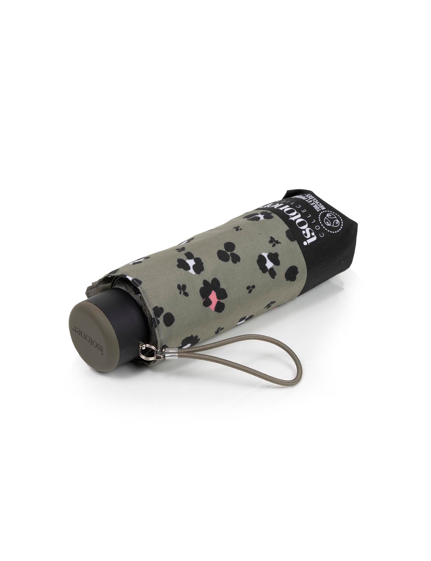 isotoner-parapluie-mini-slim-l-opard-kaki image 6