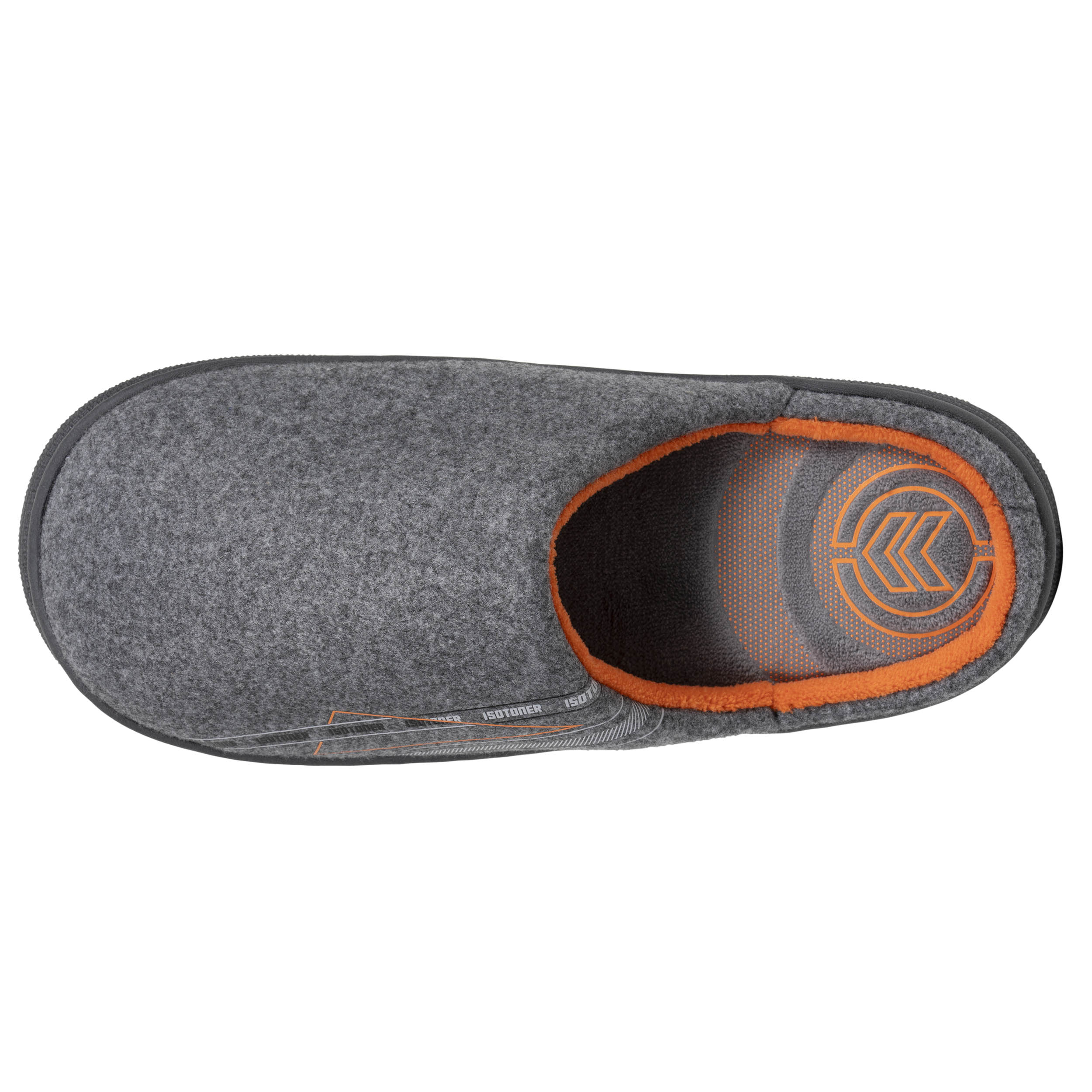 isotoner-chaussons-mules-homme-bloup-gris-chin-2 image 2