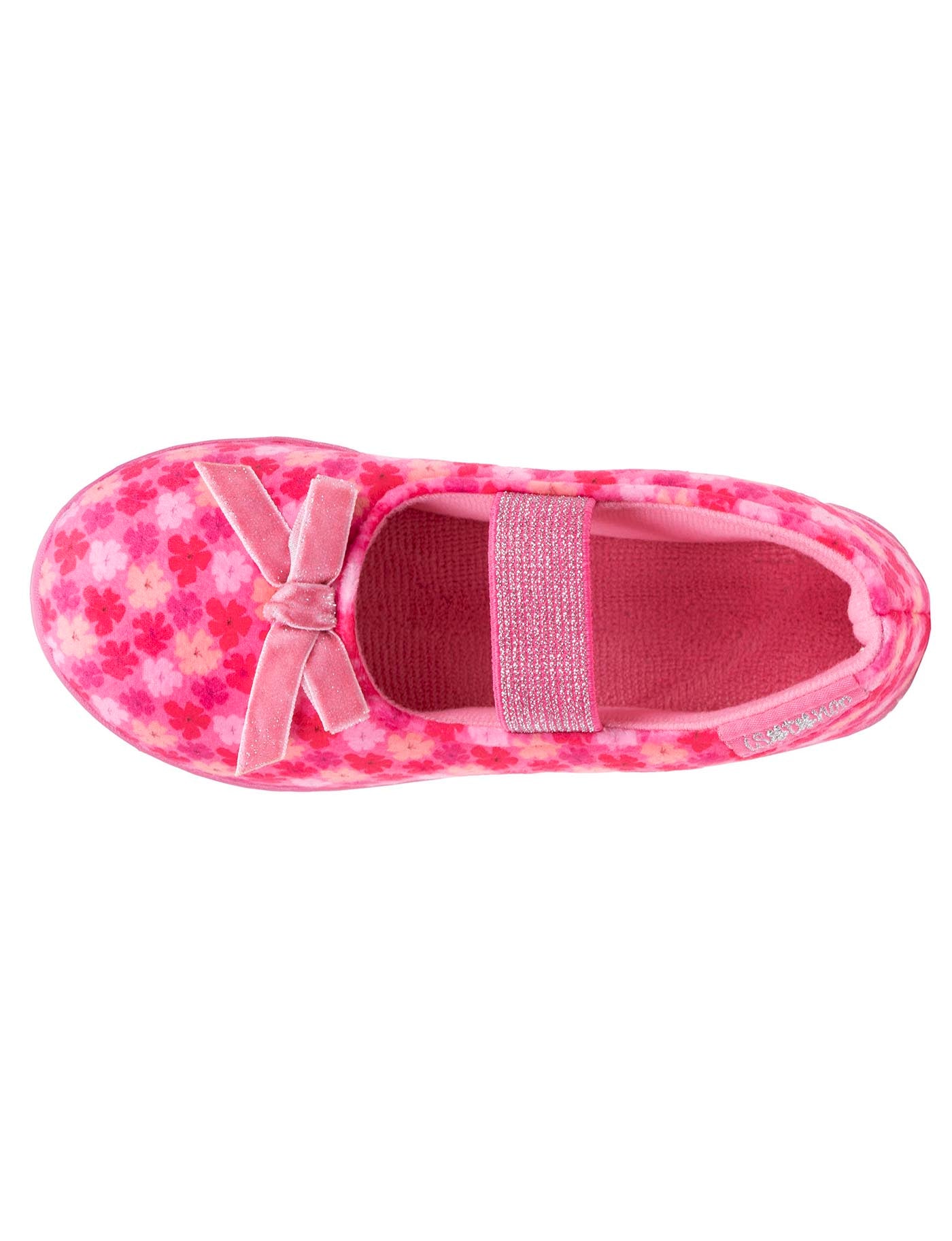 isotoner-chaussons-ballerines-enfant-fleurs-rose image 7