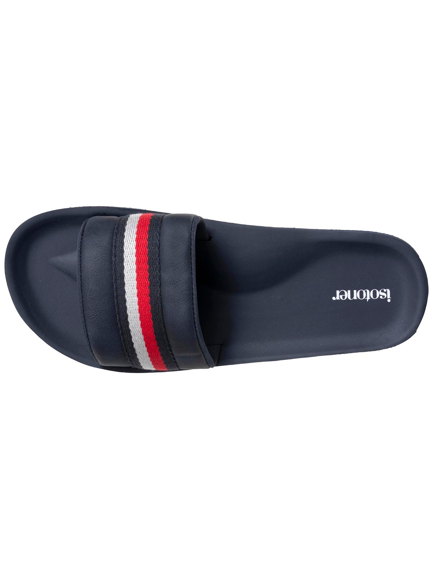 isotoner-mules-claquettes-homme-moul-es-bleu-rouge image 7
