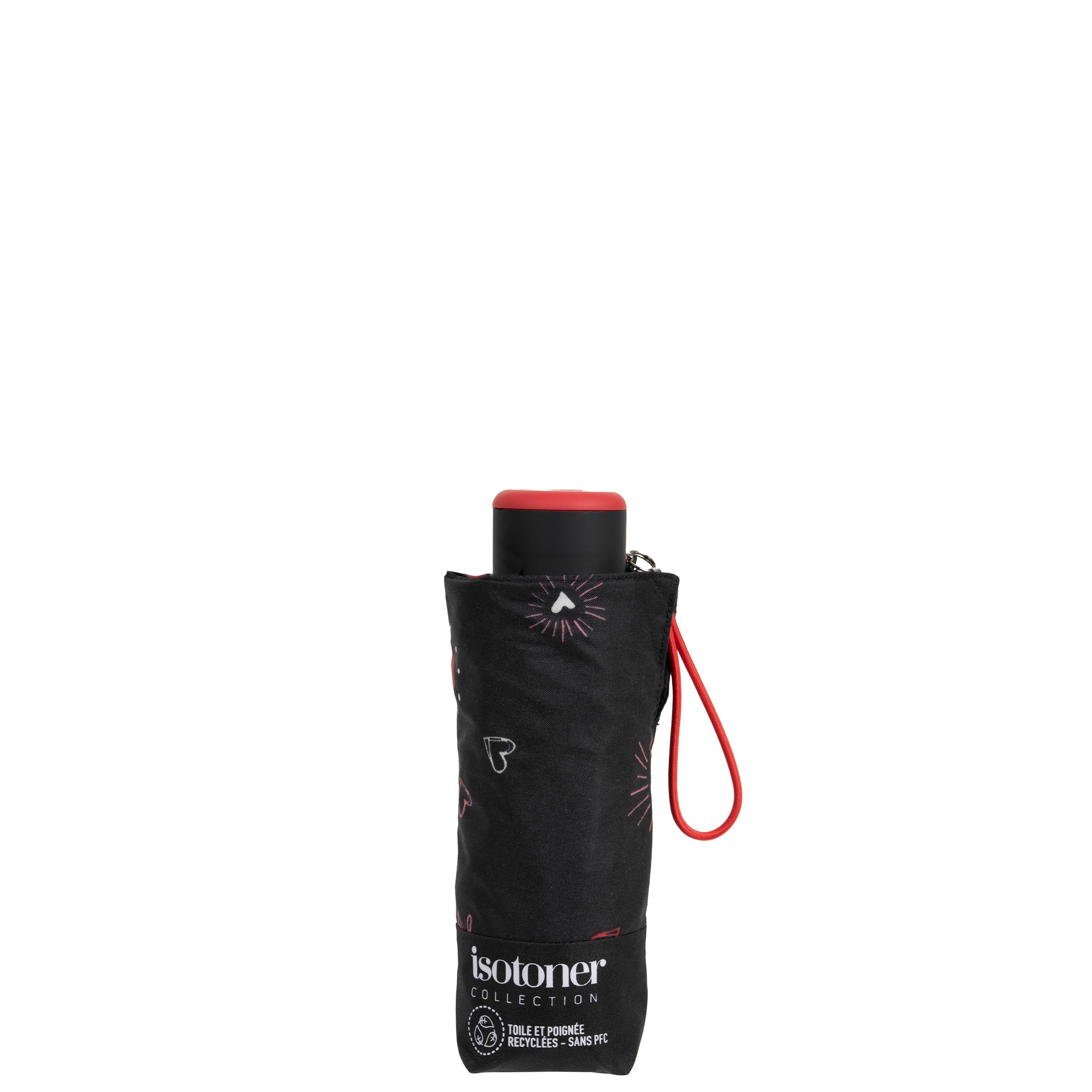 isotoner-parapluie-mini-slim-c-ur-rouge-les-premium image 4