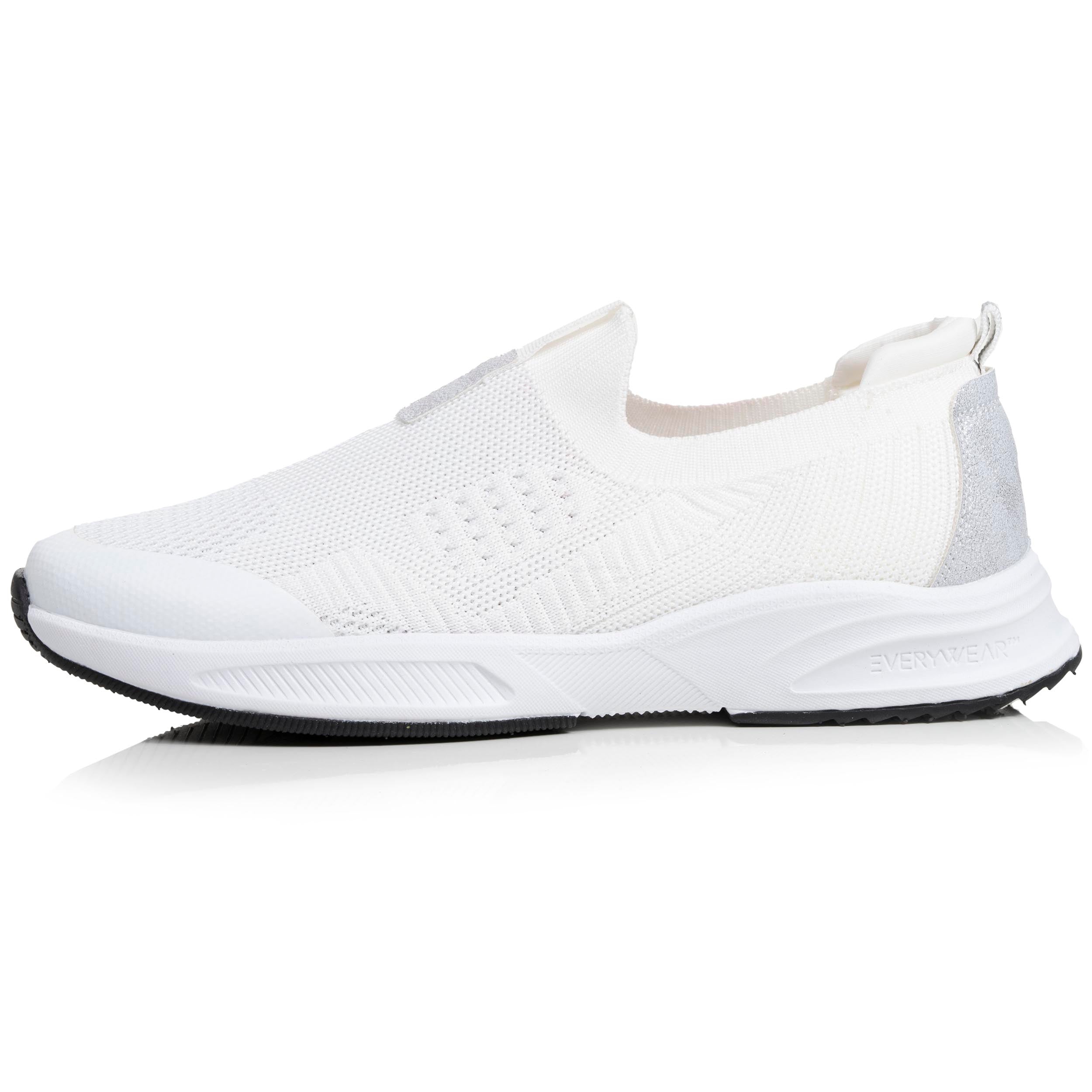 isotoner-baskets-femme-slip-on-sport-blanc-confort-everywear image 3
