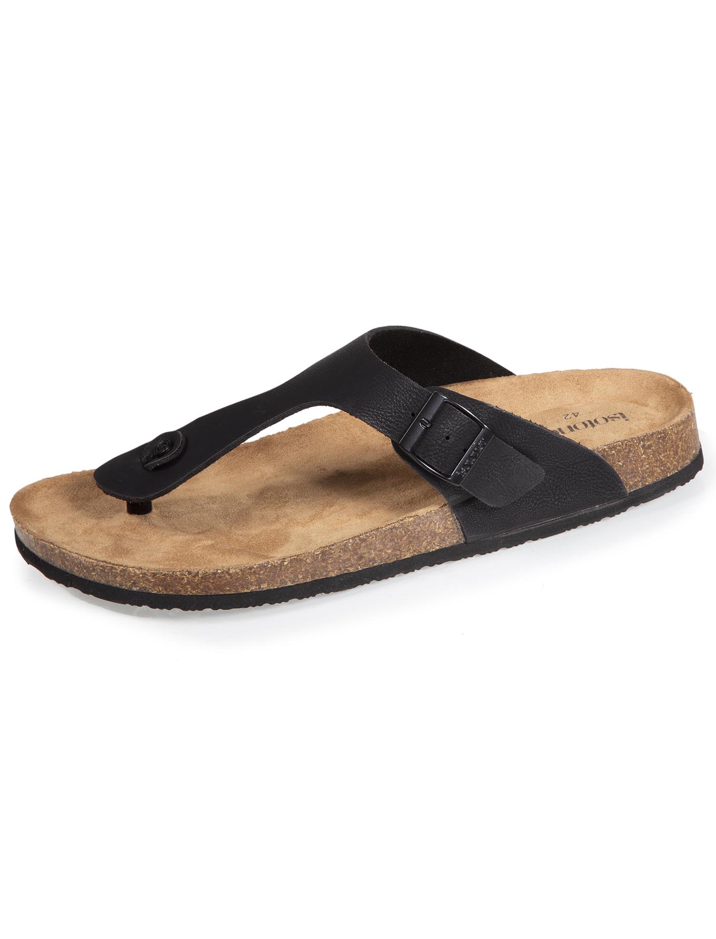 isotoner-mules-sandales-homme-bride-noir image 6