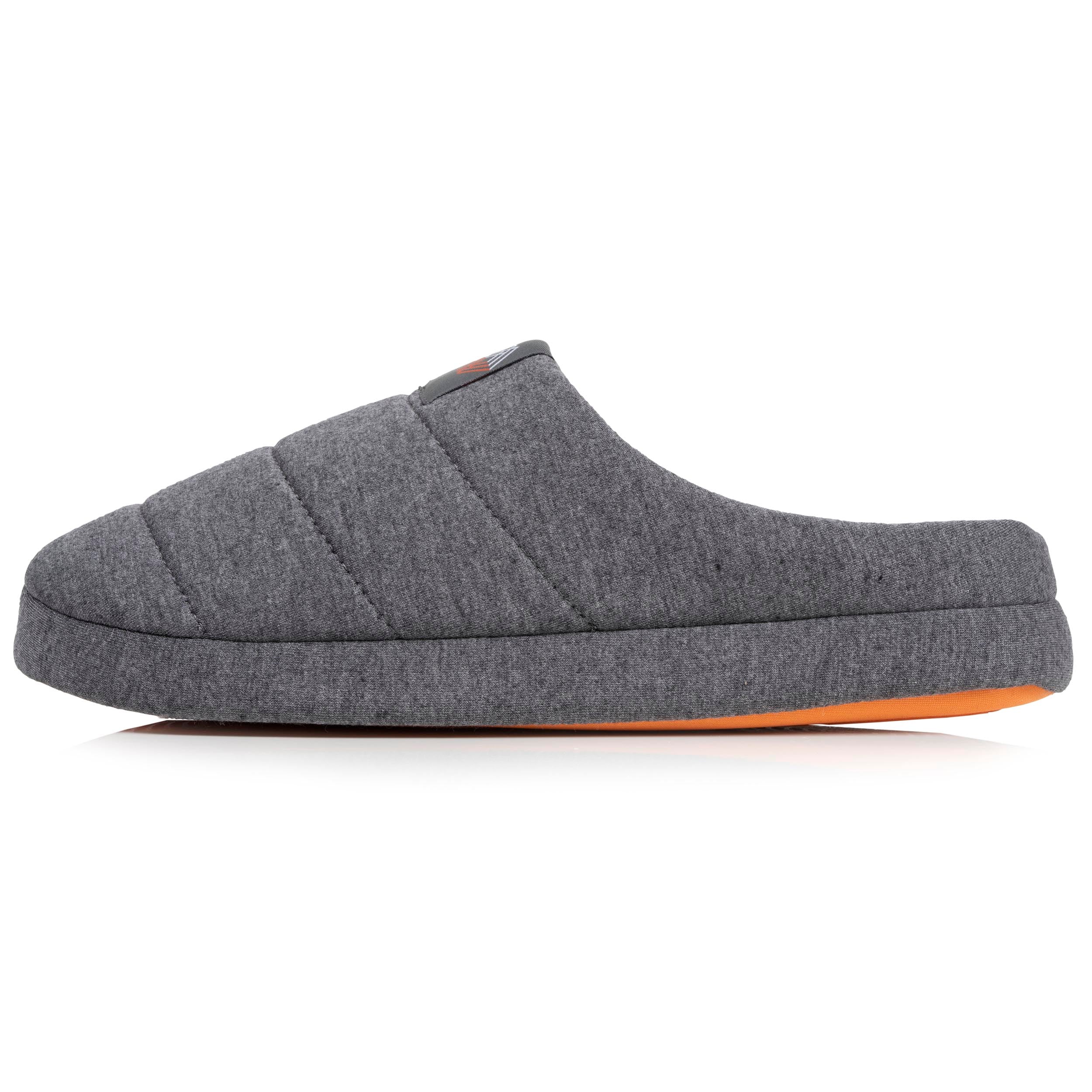 isotoner-chaussons-mules-homme-gris-chin-jersey image 3