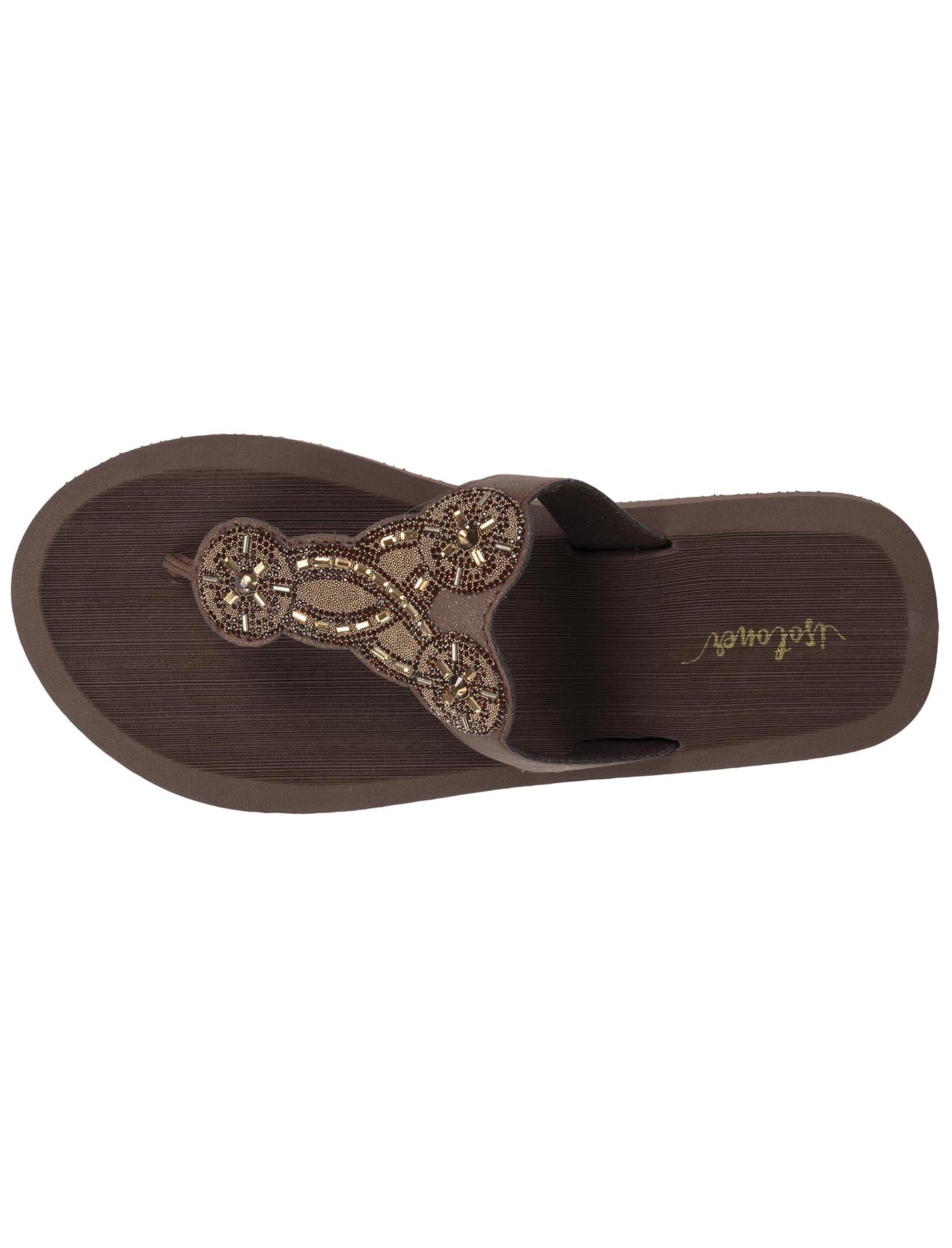 isotoner-tongs-femme-yoga-sophistiqu-e-marron-confort image 7