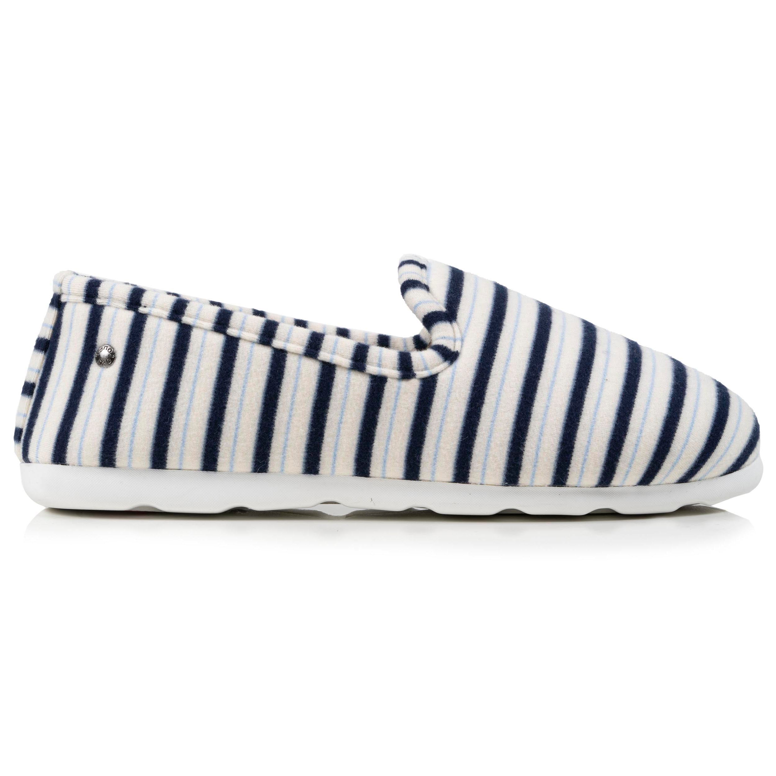 isotoner-chaussons-charentaises-femme-rayures-bleues image 8