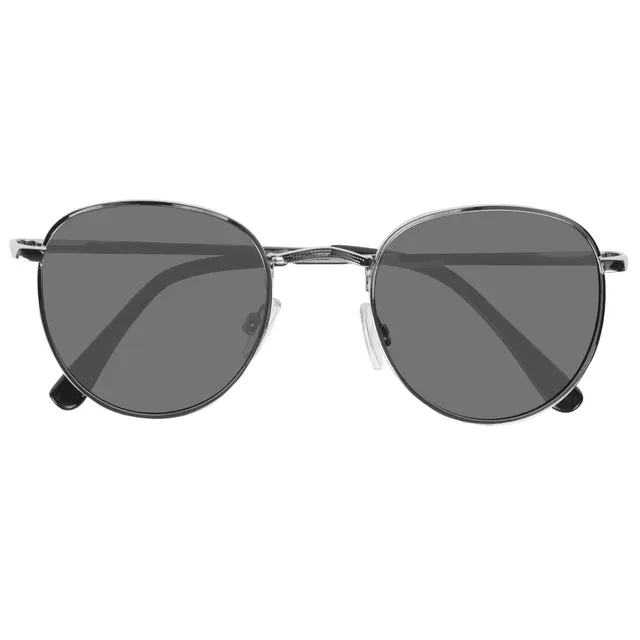 isotoner-lunettes-de-soleil-mixte-ronde-argent image 1