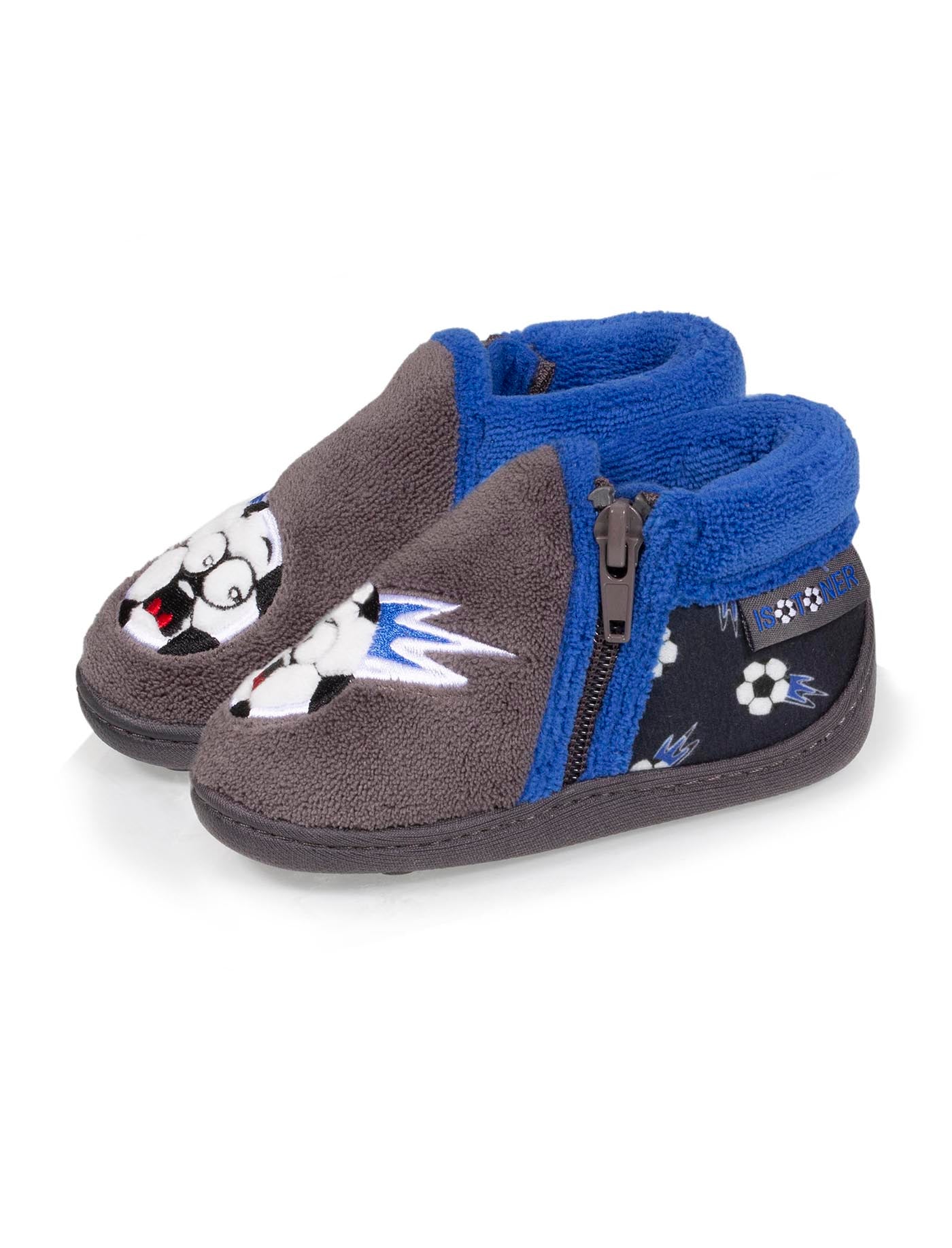 isotoner-chaussons-bottillons-zip-b-b-foot-gris image 6