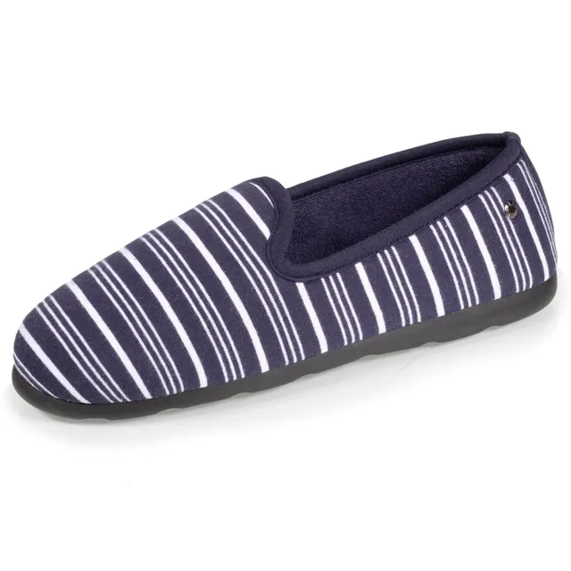 isotoner-chaussons-charentaises-femme-bleu-marine-marini-re image 1