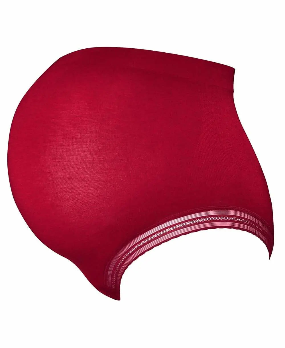 cache-c-ur-maxi-culotte-de-grossesse-sans-couture-milk-bordeaux image 2