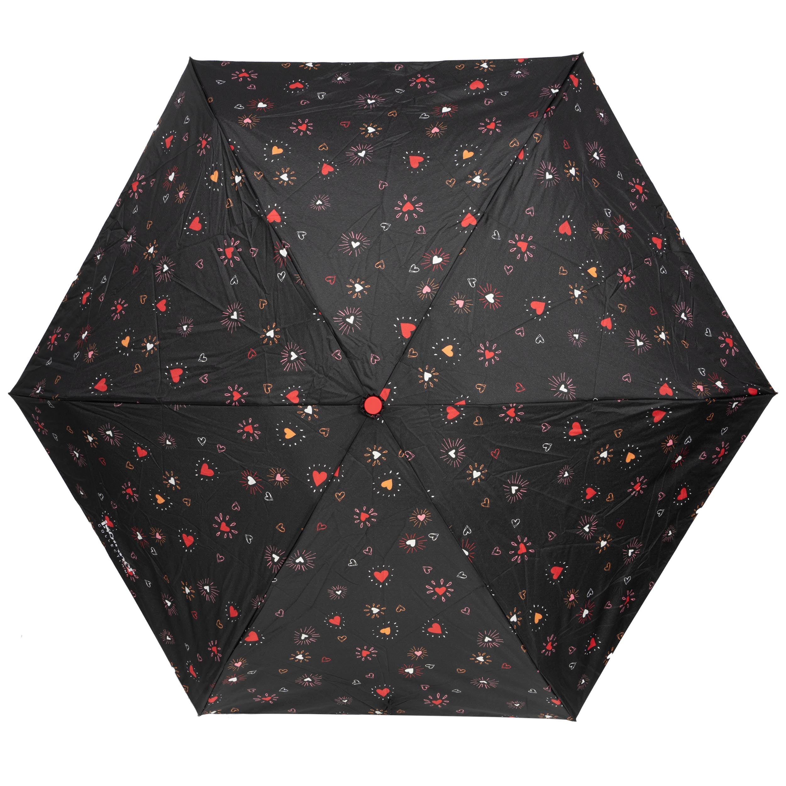 isotoner-parapluie-mini-x-tra-solide-c-ur-rouge-92-cm image 3