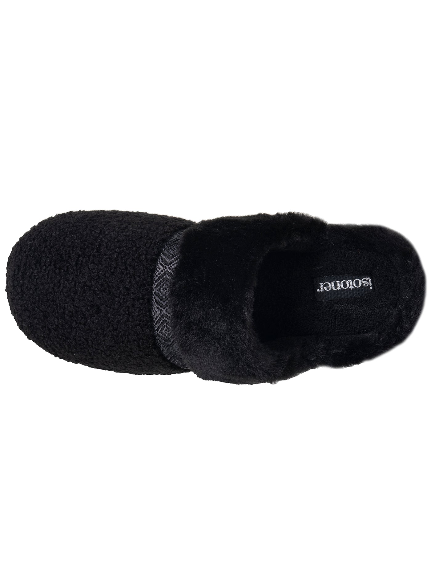 isotoner-chaussons-mules-crant-es-femme-noir image 7