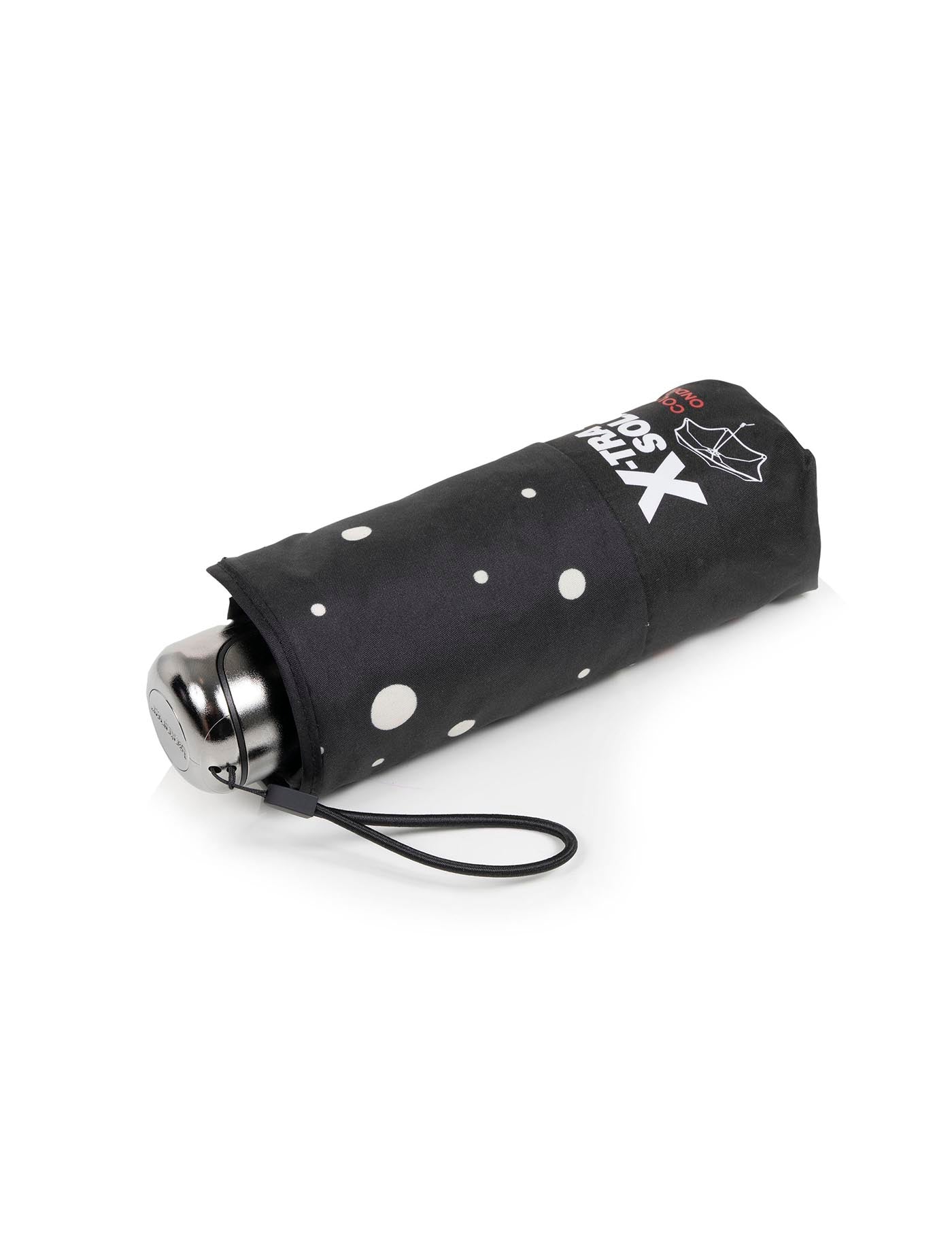 isotoner-parapluie-mini-x-tra-solide-17-5-cm-pois-noir-jaune-92-cm image 6
