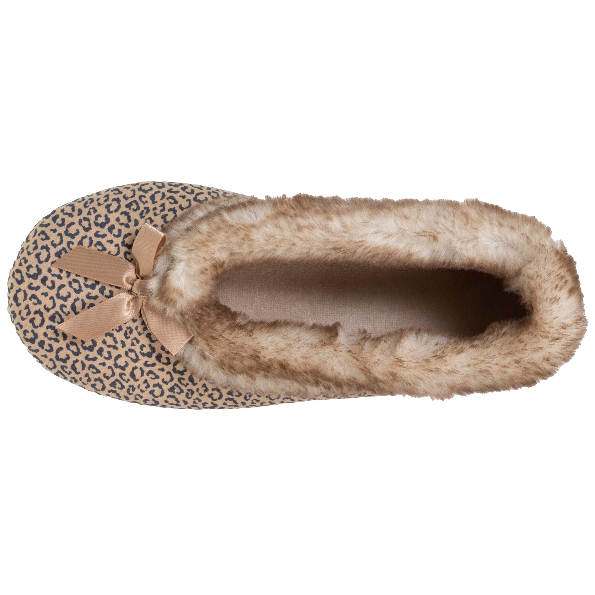 isotoner-chaussons-ballerines-femme-l-opard-m-moire-de-forme image 3