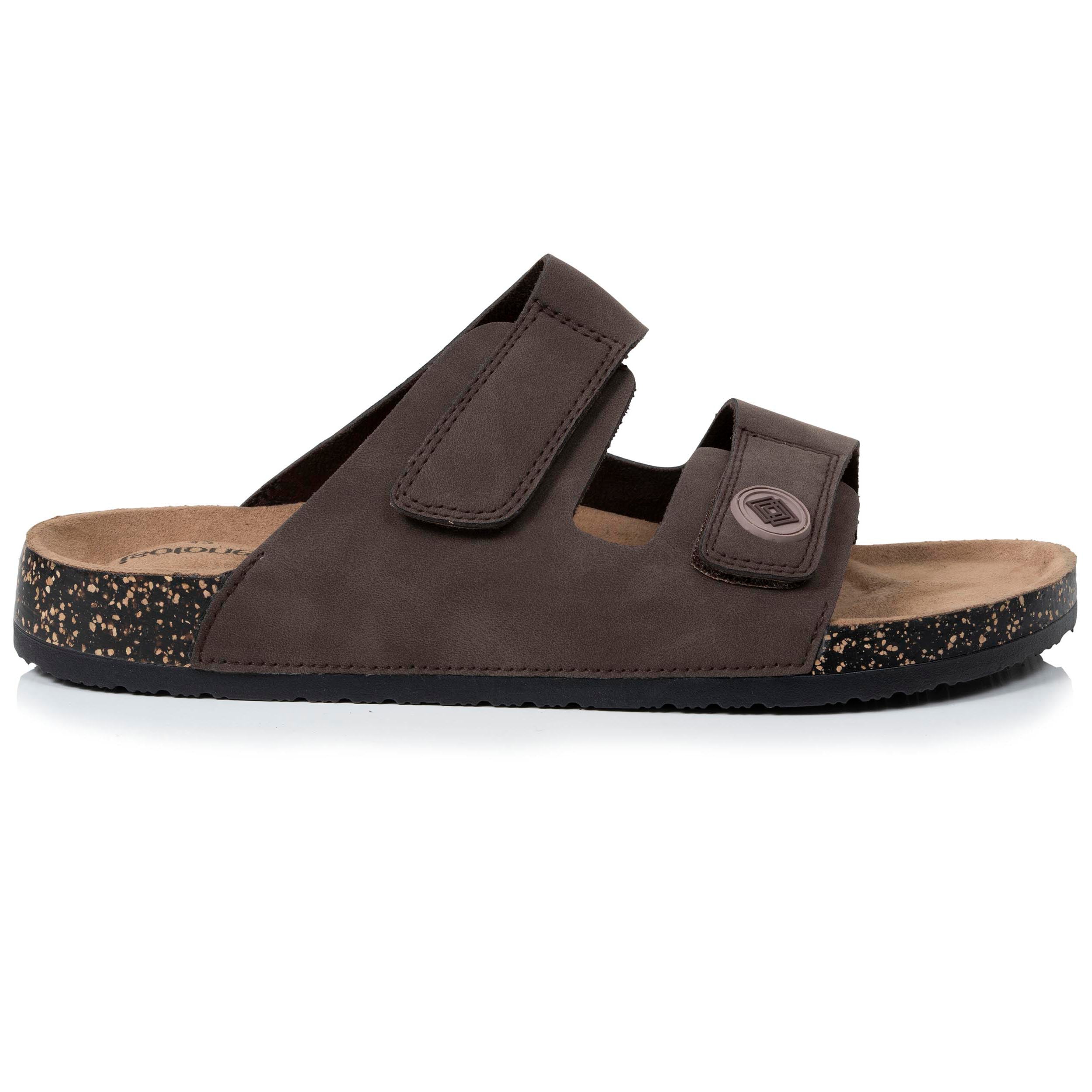 isotoner-mules-sandales-homme-double-bride-chocolat image 8