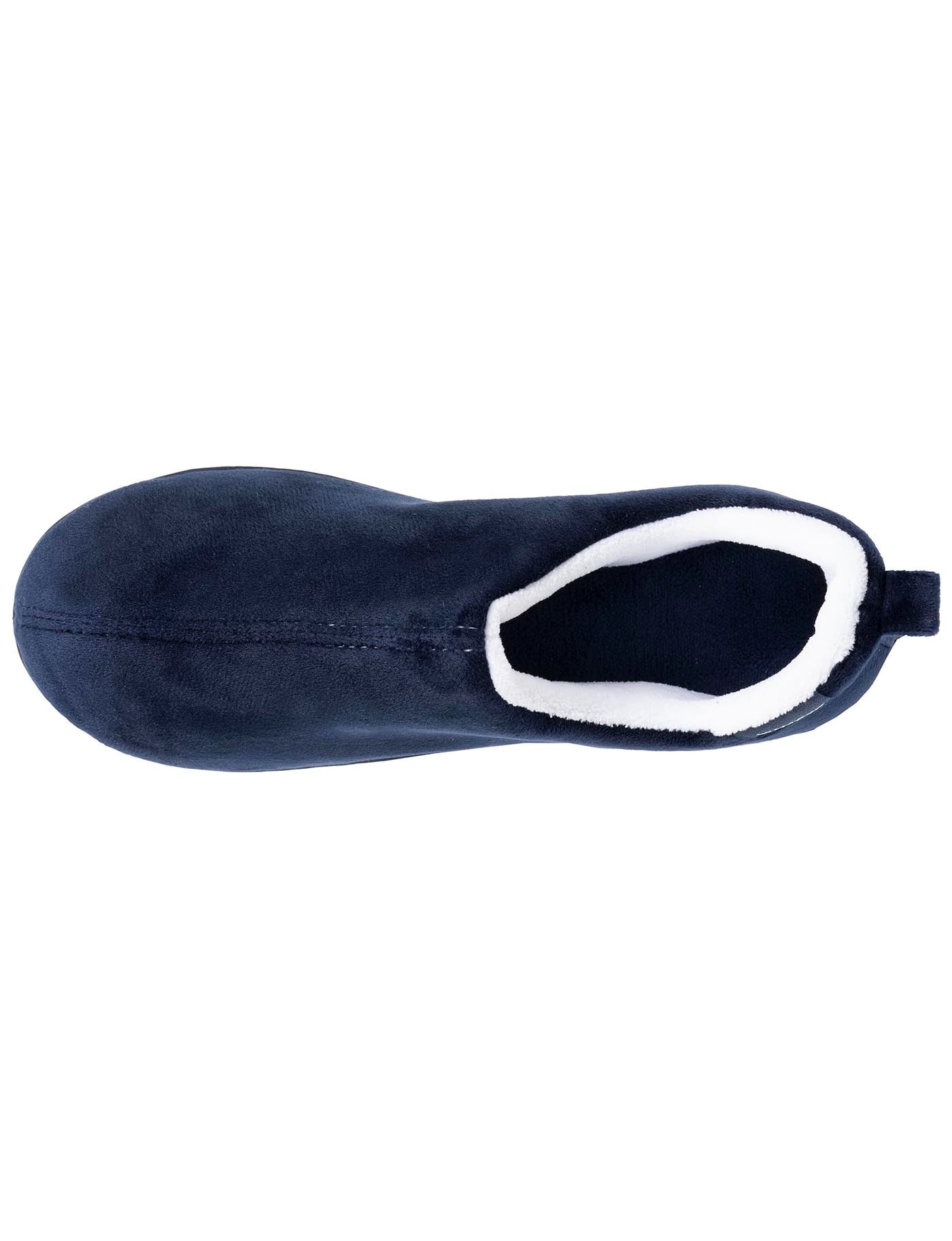isotoner-chaussons-bottillons-bas-femme-marine-microvelours image 7