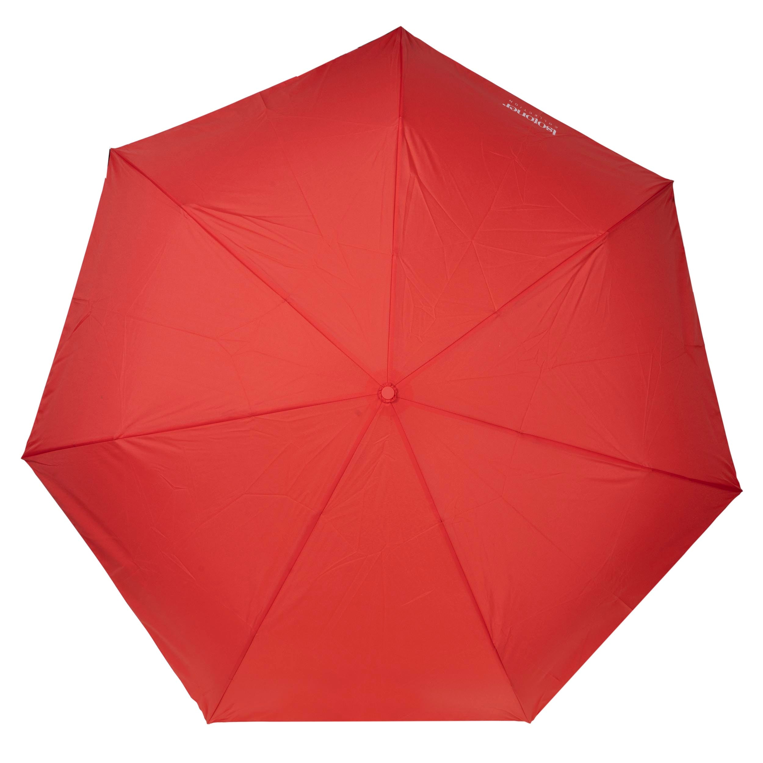 isotoner-parapluie-ombrelle-rouge-corail-upf50-pliant image 4