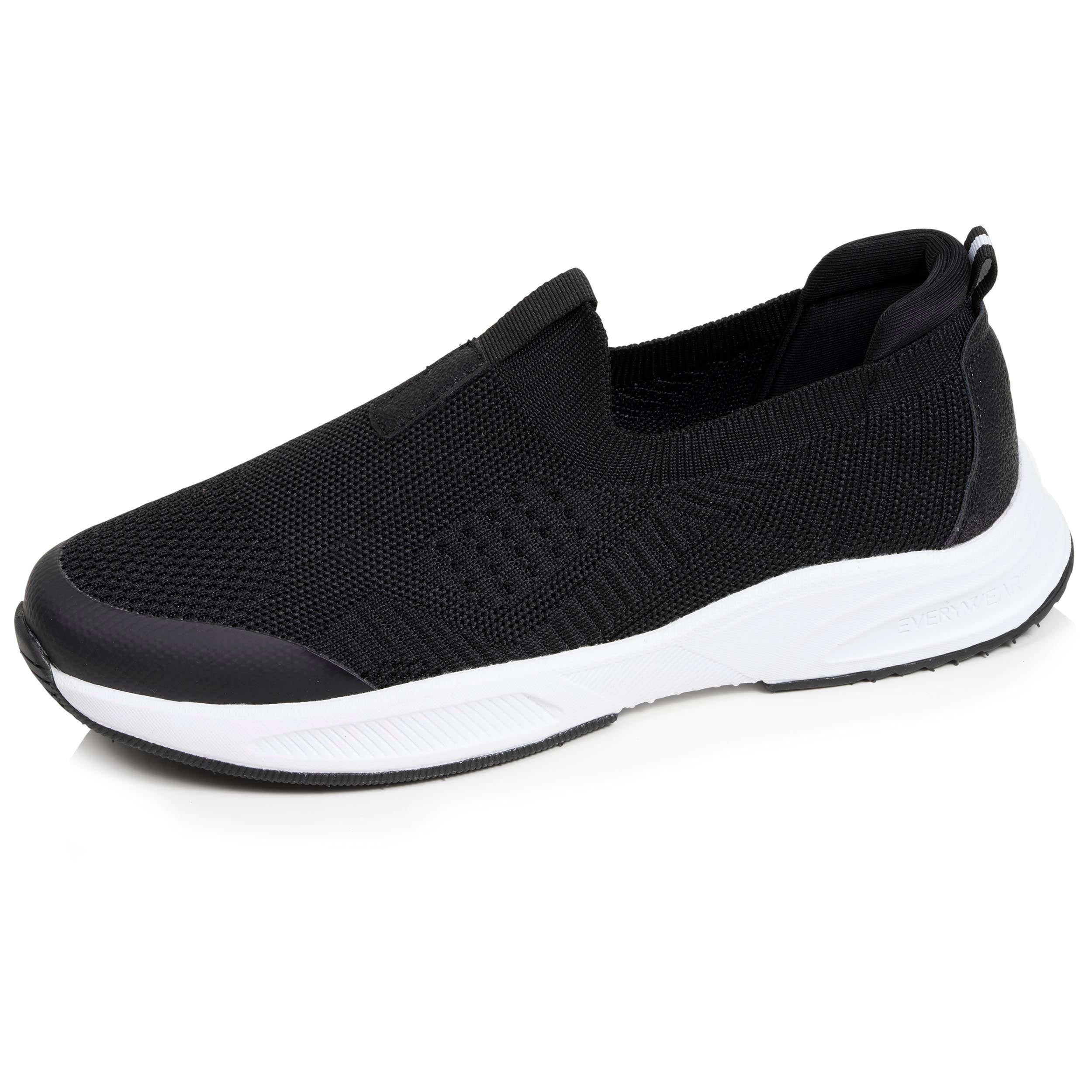 isotoner-baskets-femme-slip-on-sport-noir-lurex image 1