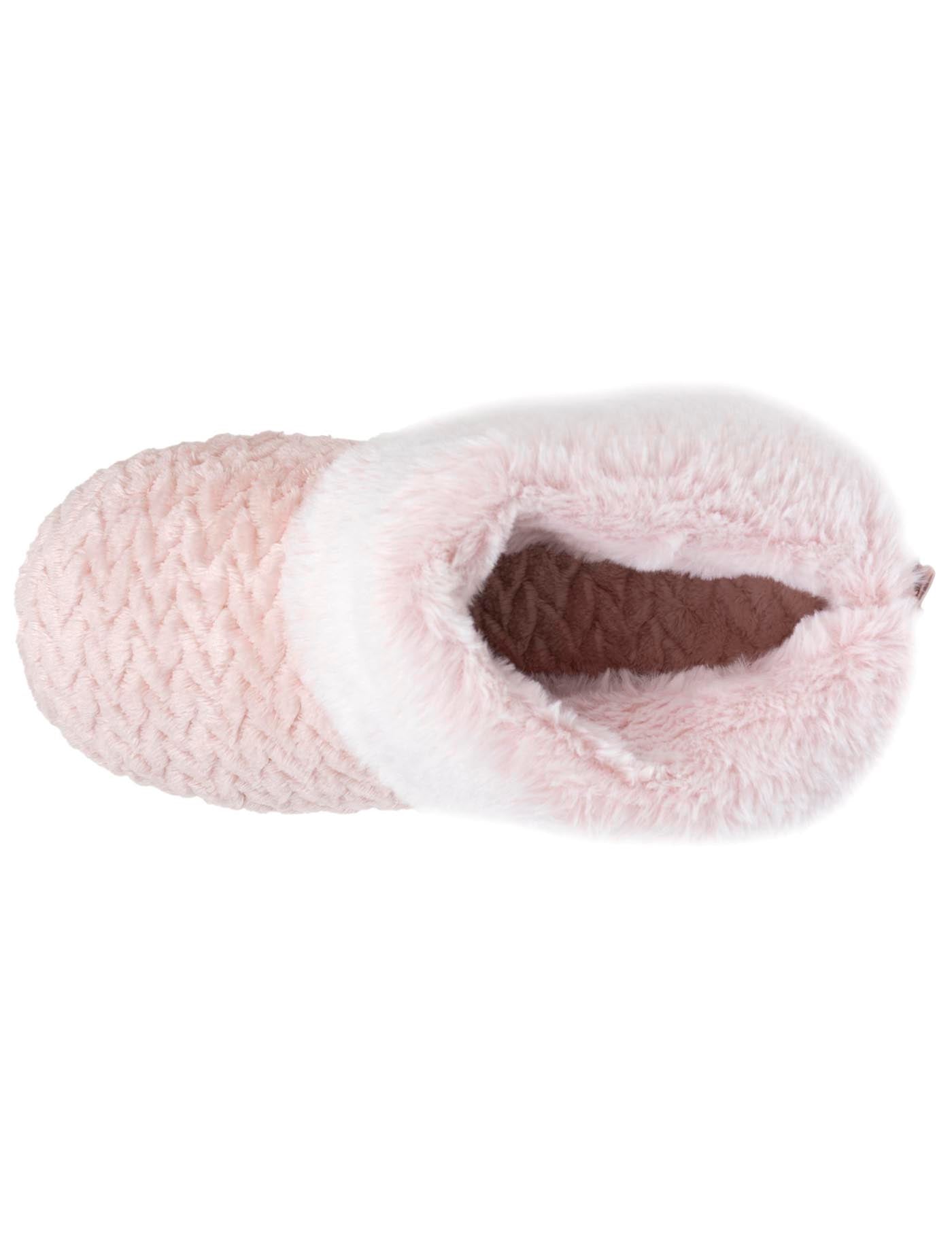 isotoner-chaussons-bottillons-femme-rose-micro-ponge-textur-e image 7