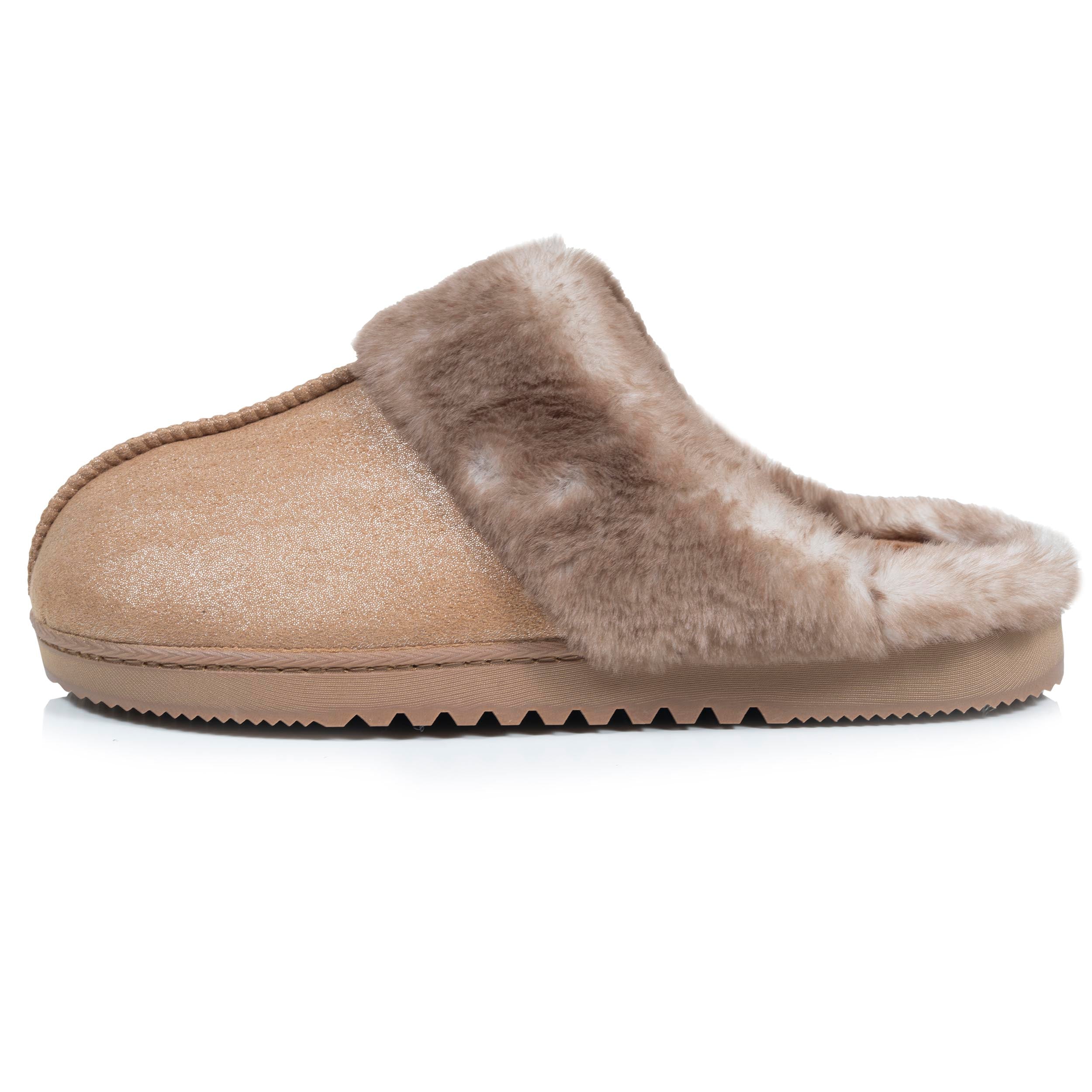 isotoner-chaussons-mules-crant-es-femme-camel image 4