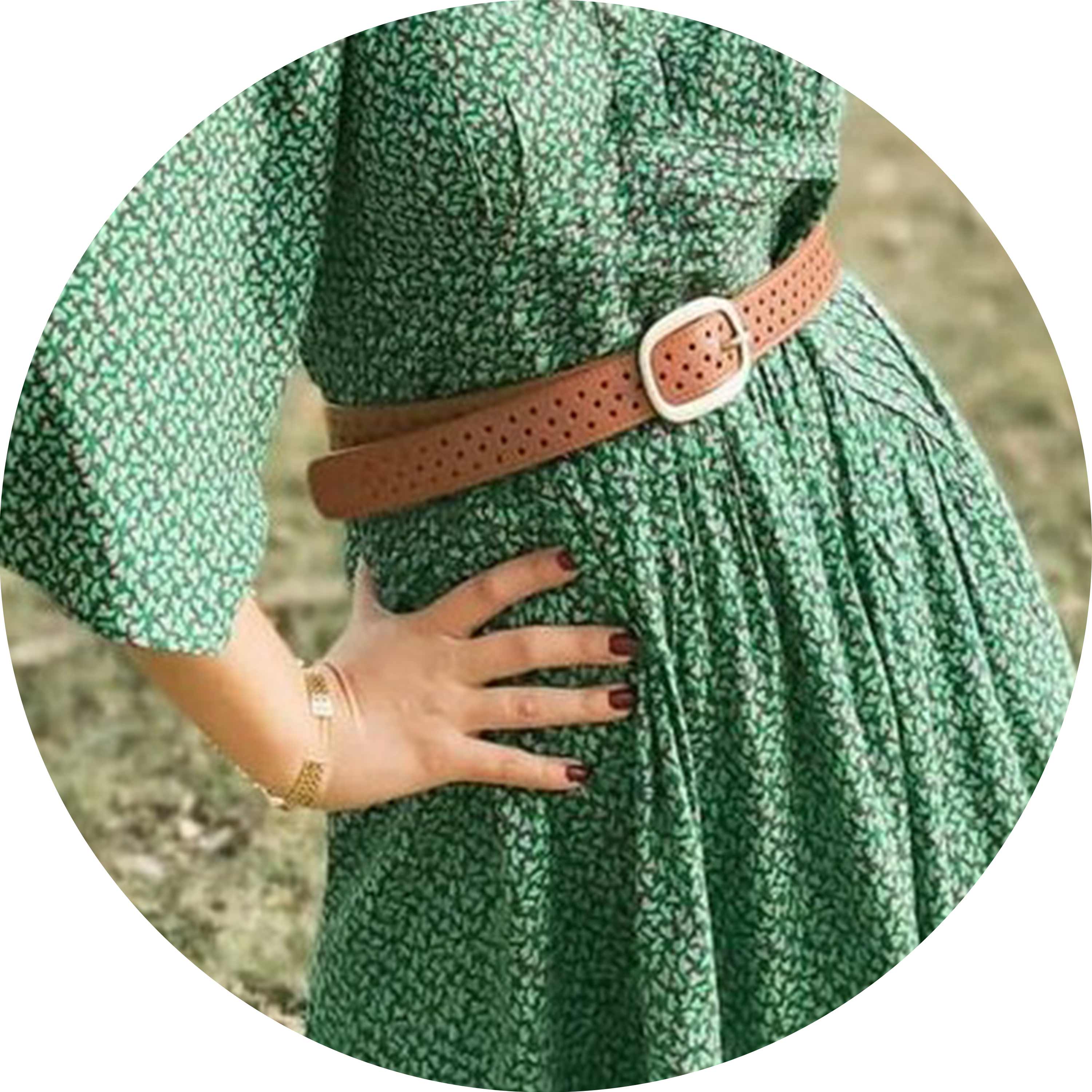 isotoner-ceinture-femme-ajour-e-camel-2-5-cm image 3