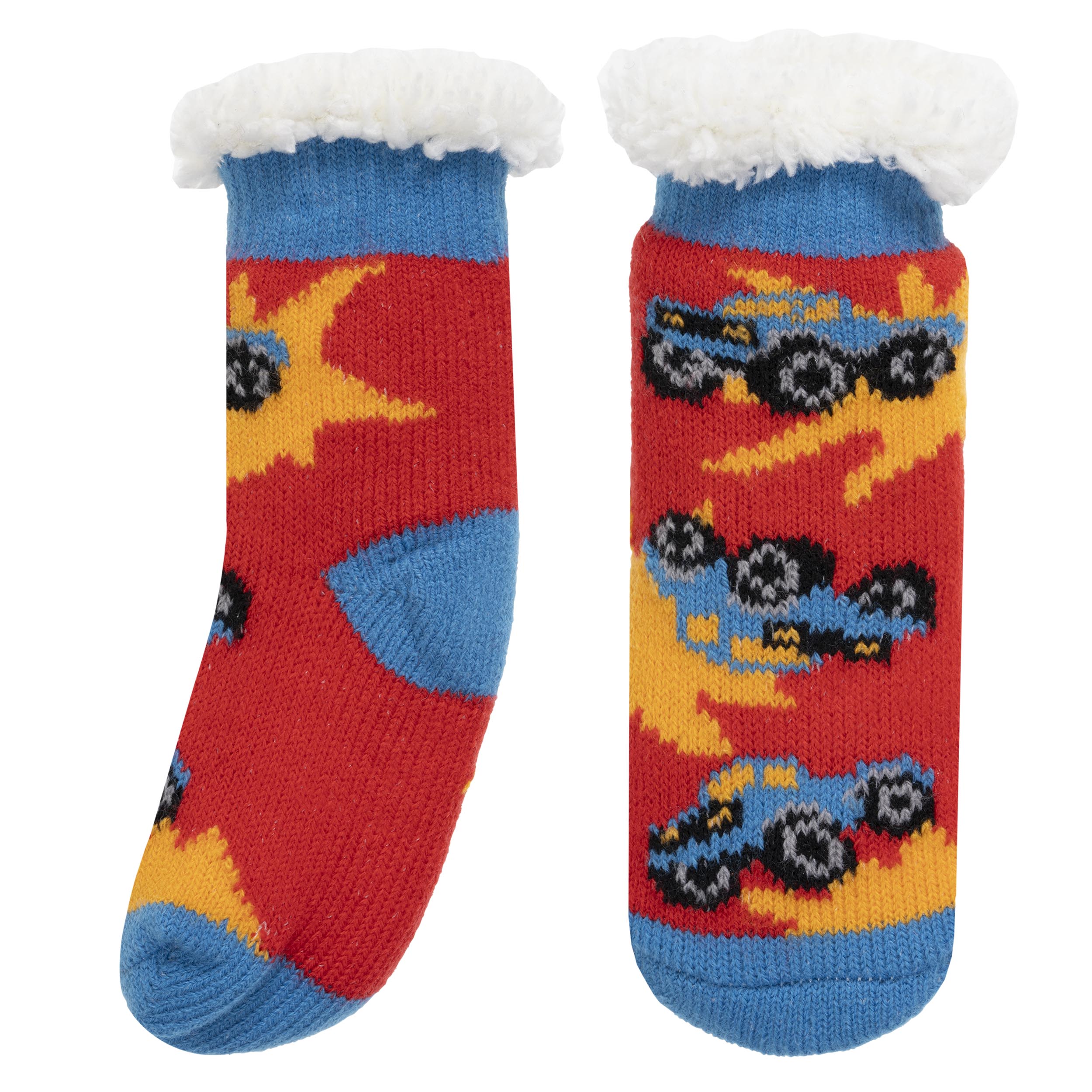 isotoner-chaussettes-fourr-es-enfant-rouge-1-8-ans image 2