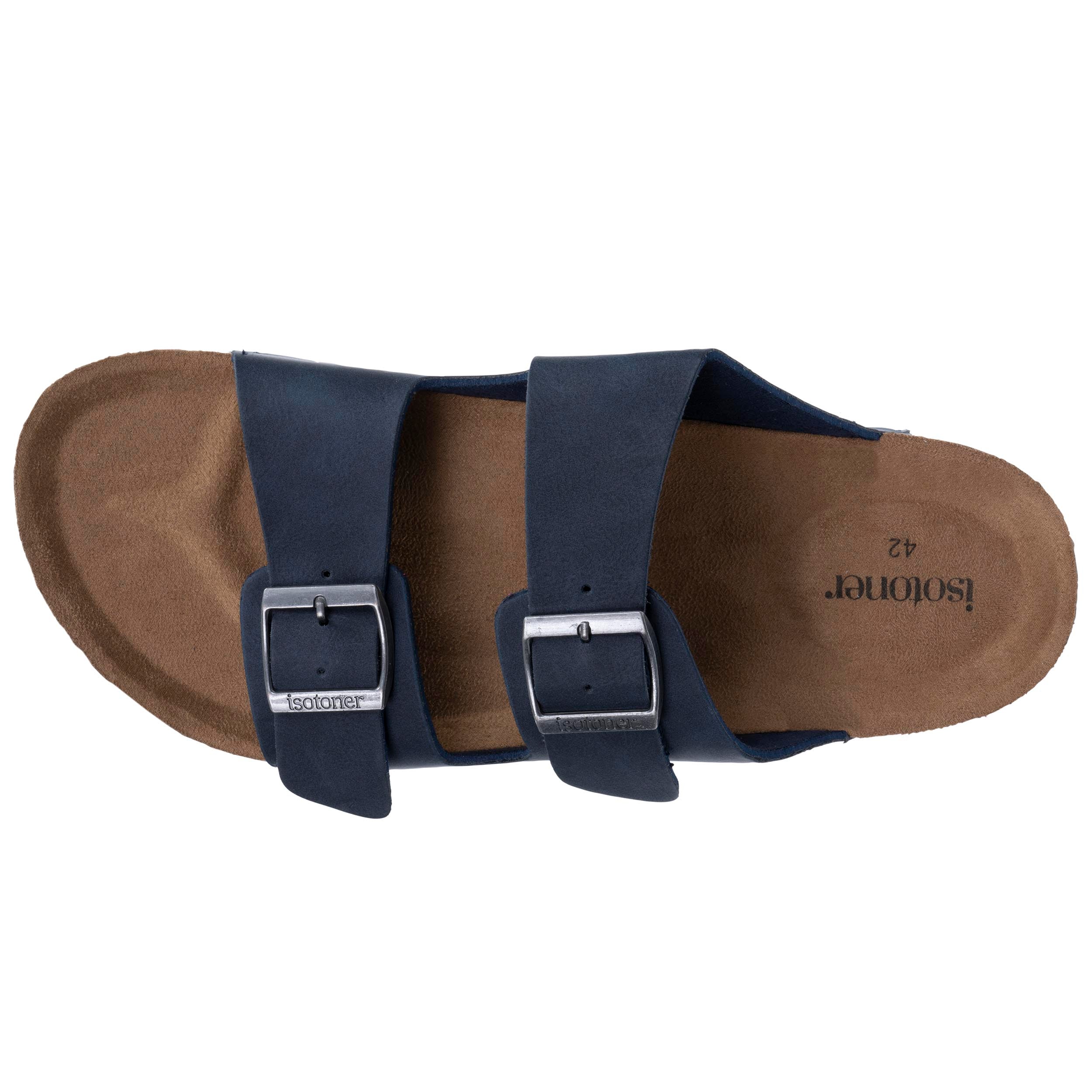 isotoner-mules-sandales-homme-double-bride-marine image 3