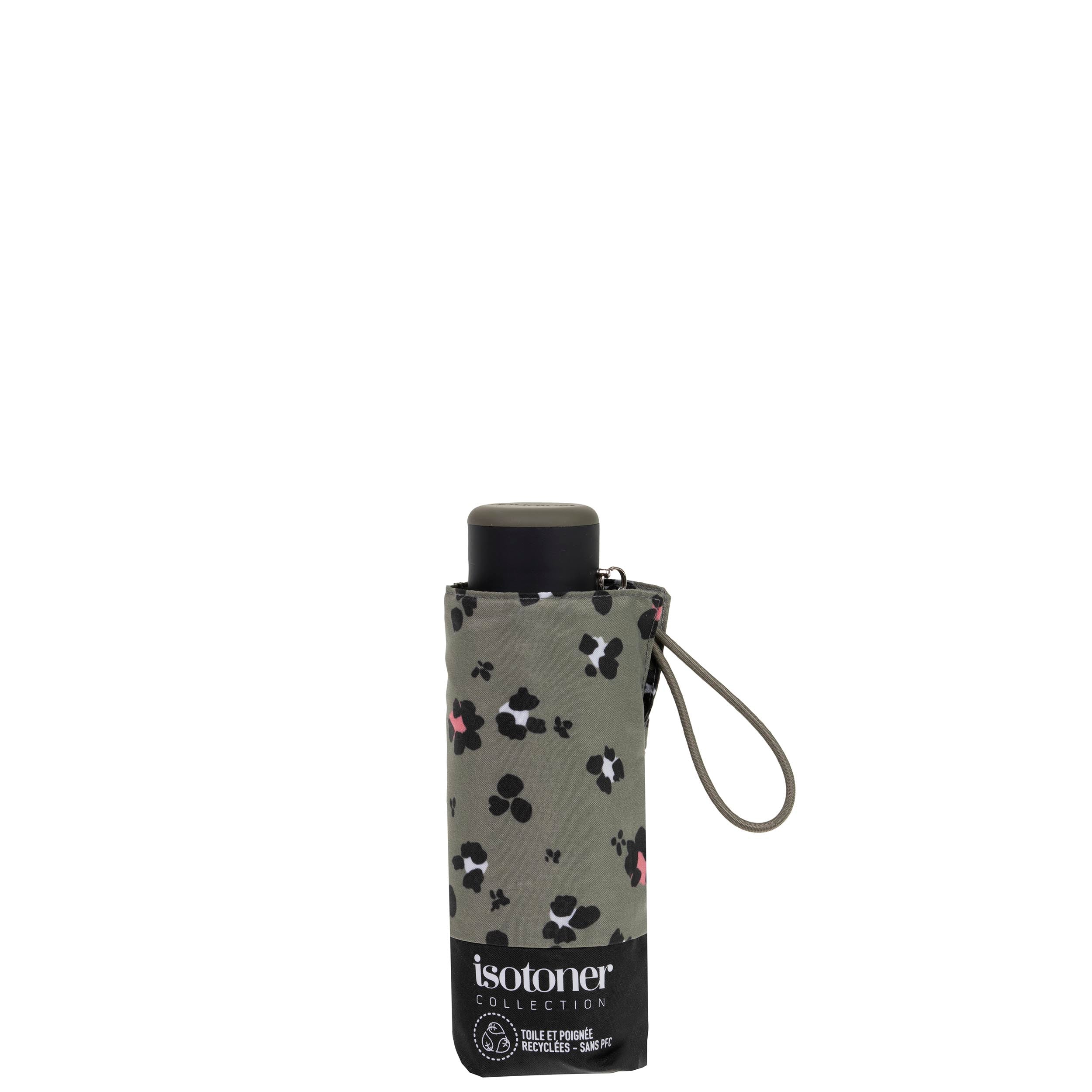 isotoner-parapluie-mini-slim-l-opard-kaki image 4